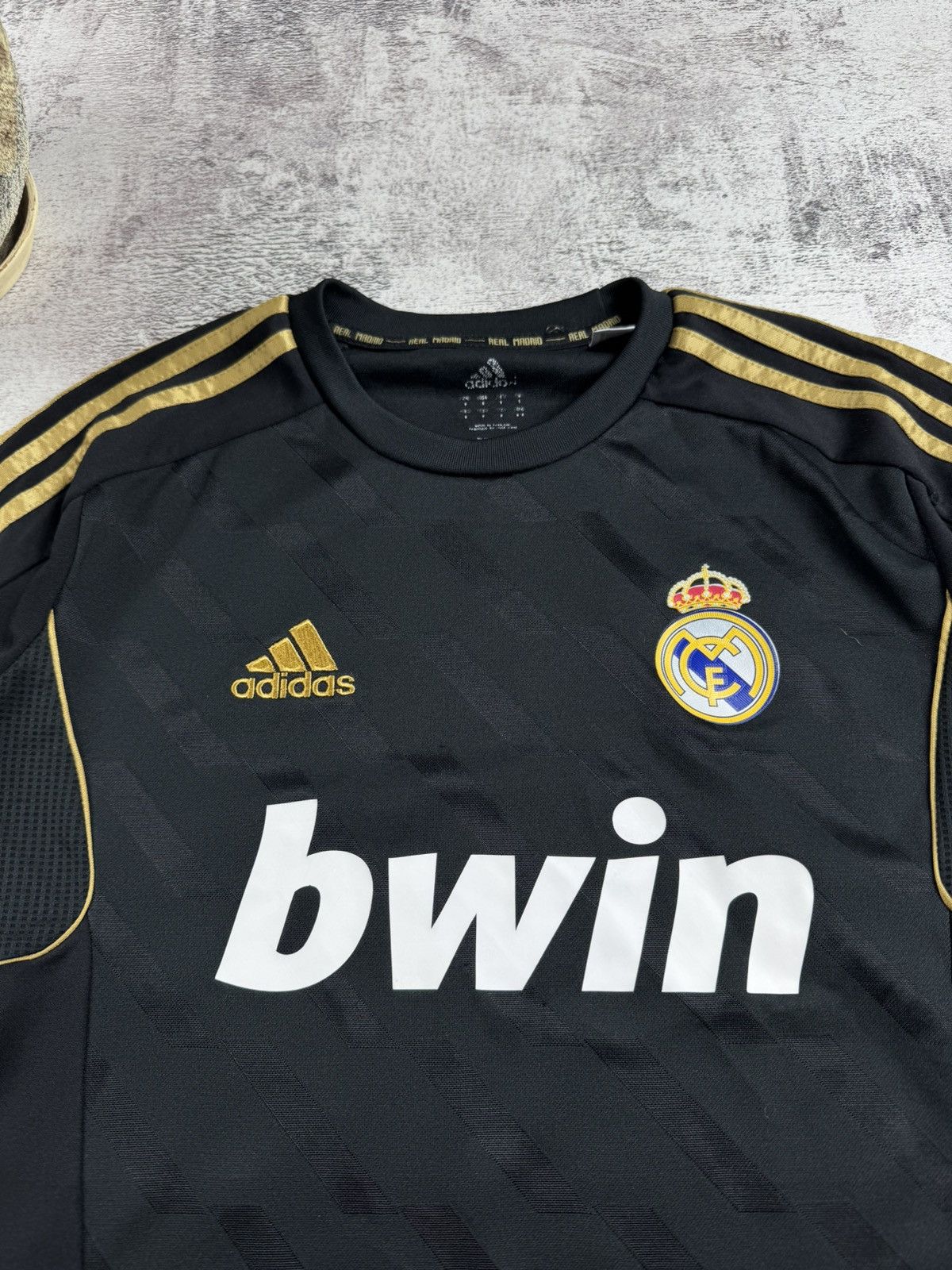 Adidas Real Madrid 2011 2012 Men’s Adidas Black Away Soccer Football Shirt Jersey Polo Size US S / EU 44-46 / 1 - 6 Thumbnail