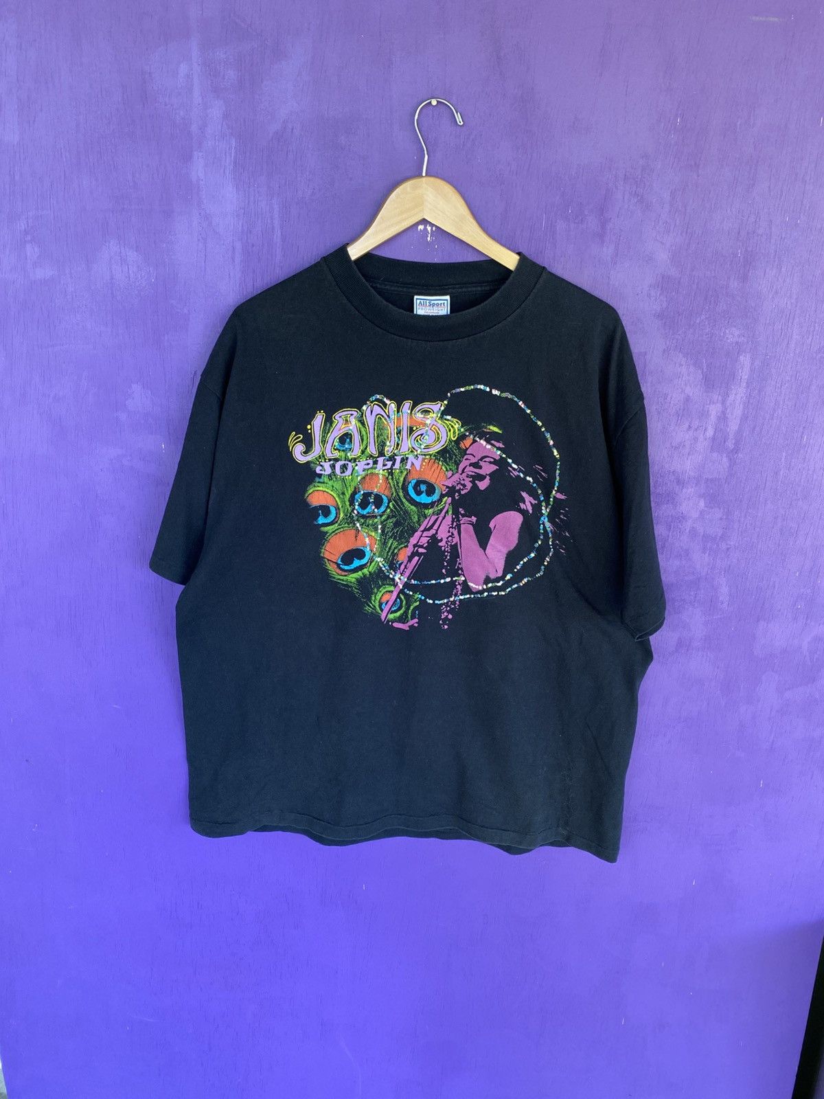 Band Tees Vintage 1994 Janis Joplin faded tour t-shirt Size US XL / EU 56 / 4 - 1 Thumbnail