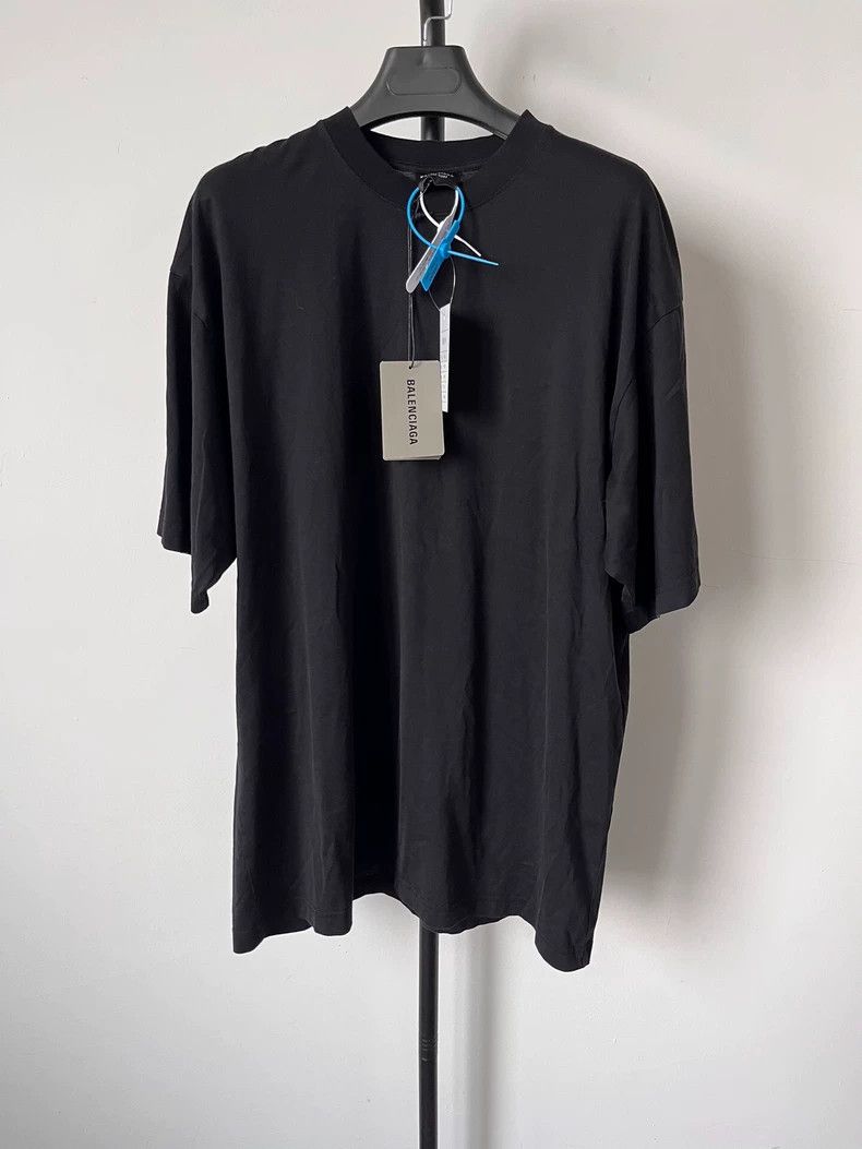 Balenciaga Balenciaga Monogram Logo Geometric Printed Crew Neck Short Size S / US 4 / IT 40 - 2 Thumbnail