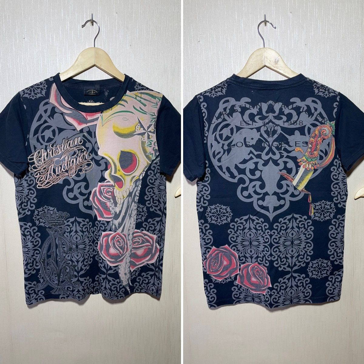 Christian Audigier × Ed Hardy × Vintage Christian Audigier vintage T shirt Size US S / EU 44-46 / 1 - 1 Thumbnail
