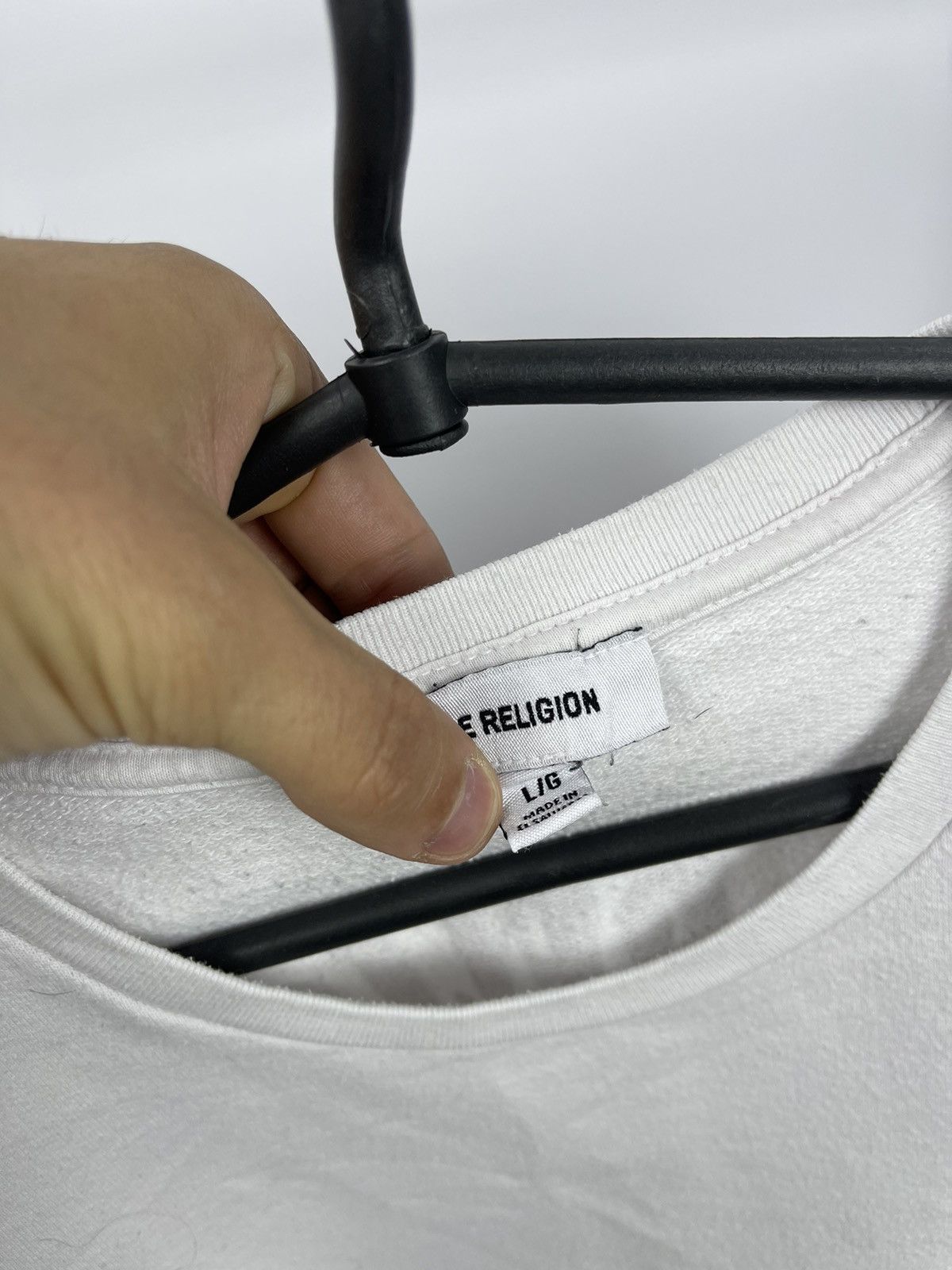 True Religion True Religion Sweatshirt Women’s Size L White Big Logo Size L / US 10 / IT 46 - 4 Thumbnail