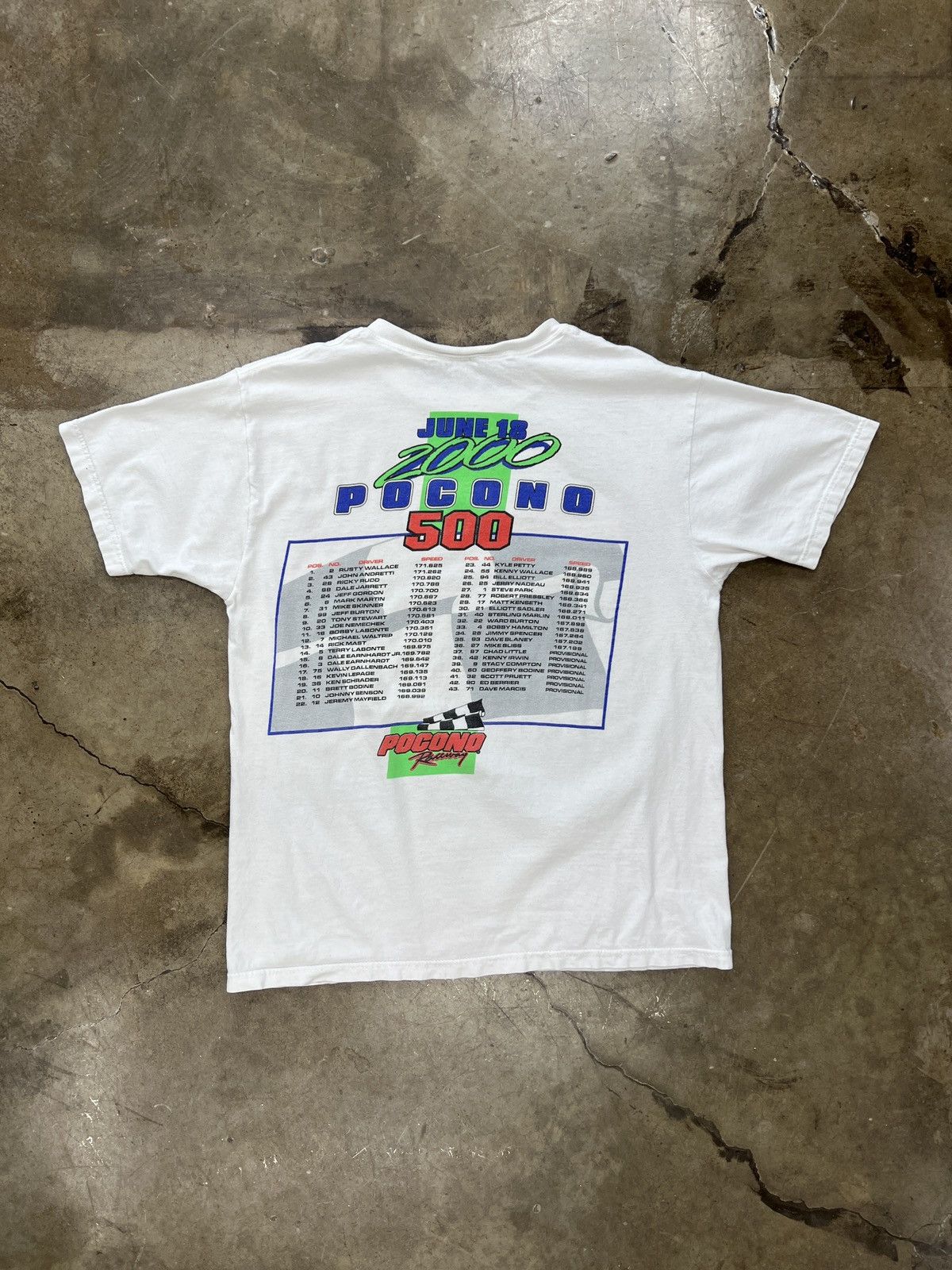 NASCAR × Vintage Vintage 2000 NASCAR Pocono Racing Tee Large Size US XL / EU 56 / 4 - 5 Thumbnail