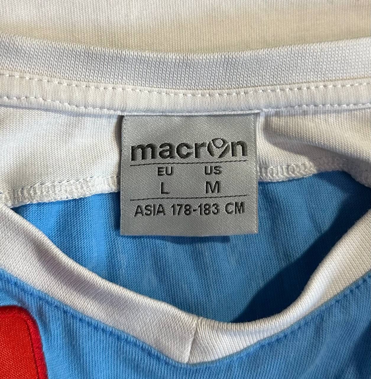 Macron Macron SSC NAPOLI Training football Shirt White cotton Size US M / EU 48-50 / 2 - 8 Thumbnail
