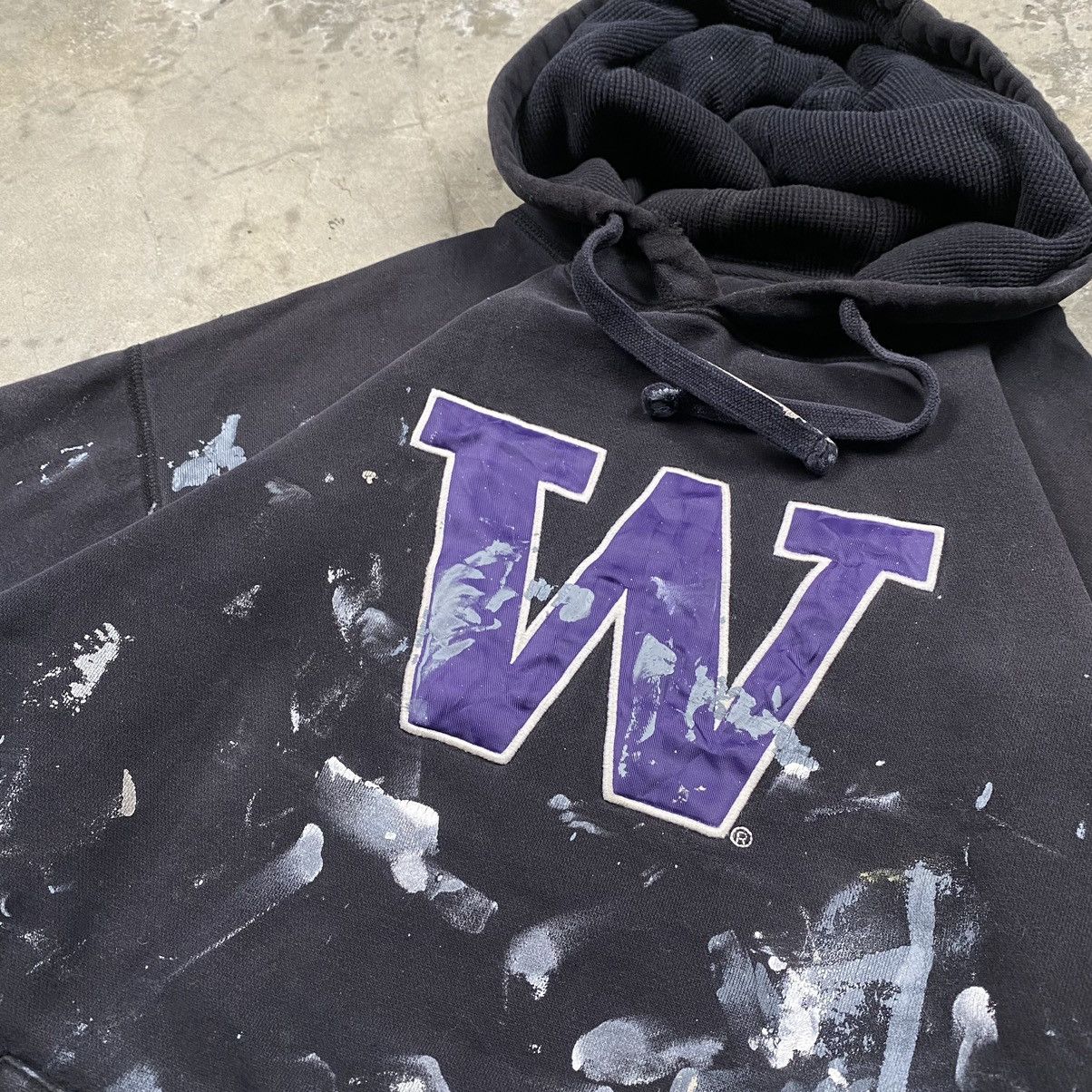 Vintage OG y2k Washington Huskies Distressed Painted Pullover Size US XL / EU 56 / 4 - 2 Thumbnail