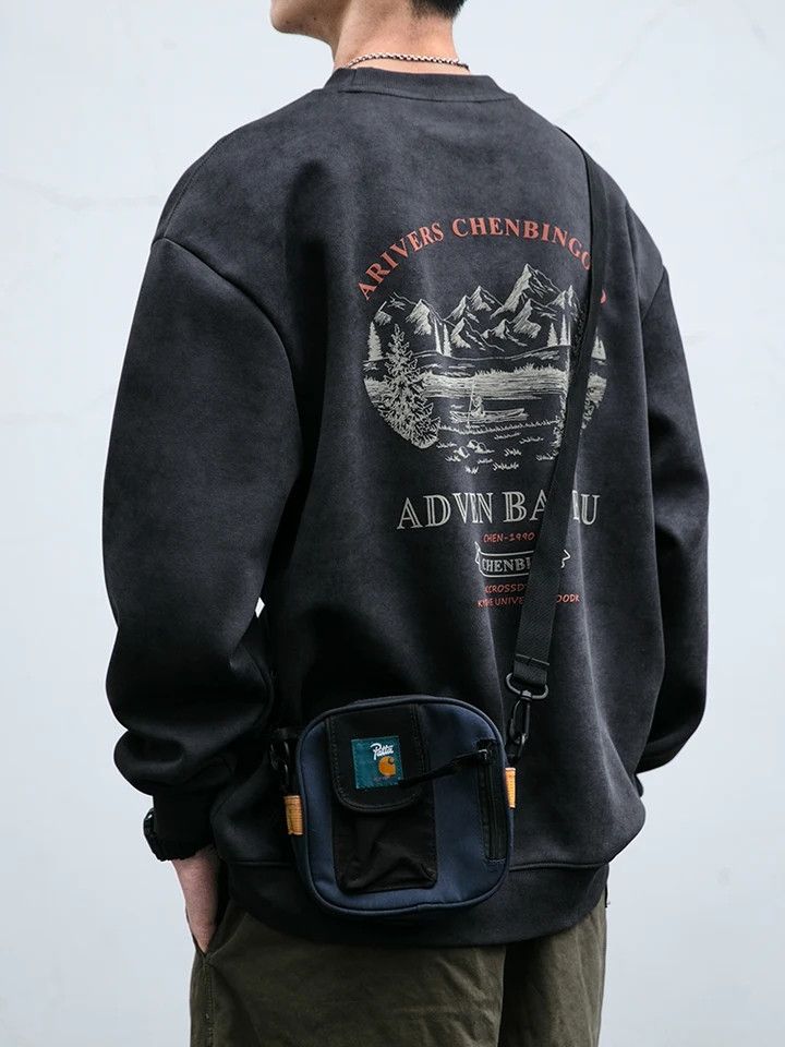 Japanese Brand × Vintage Loose Fit Round Neck Hoodie Size US L / EU 52-54 / 3 - 1 Thumbnail