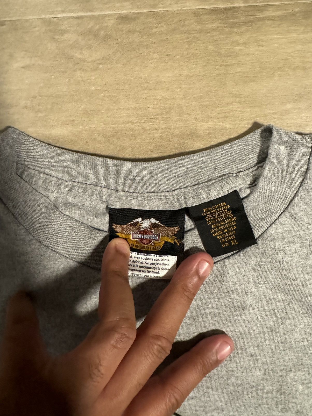 Harley Davidson × Vintage Vintage Harley Davidson T-shirt! Size US XL / EU 56 / 4 - 3 Thumbnail