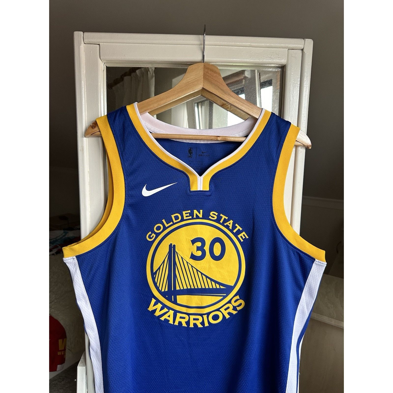 Nike Mens Nike Nba Golden State Warriors Stephen Curry Basketball Size US L / EU 52-54 / 3 - 4 Thumbnail