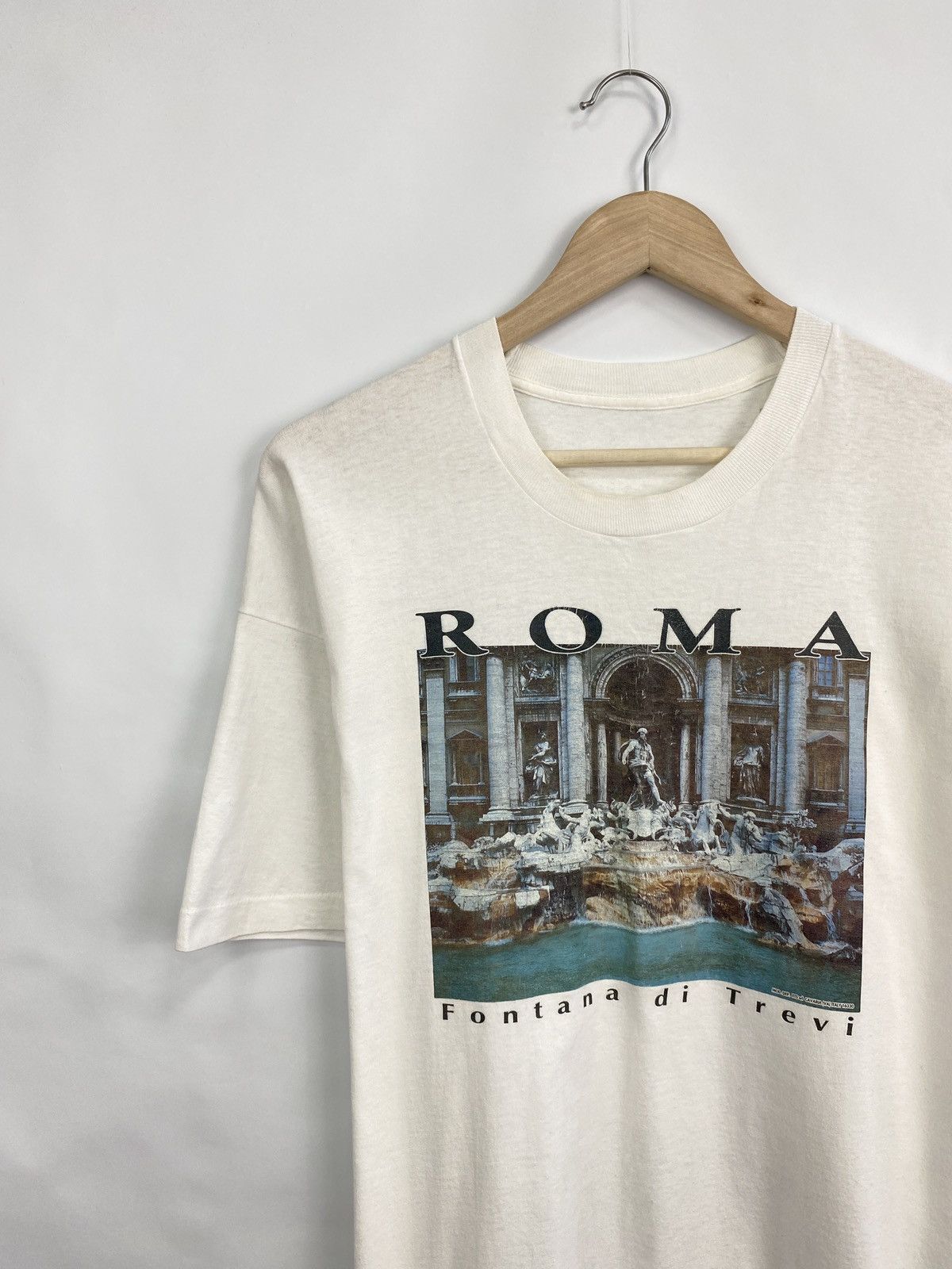 4GSELLER 🇮🇹 Vintage 90s Italy Roma Fontana Di Trevi Rare Retro Hype Size US L / EU 52-54 / 3 - 2 Thumbnail