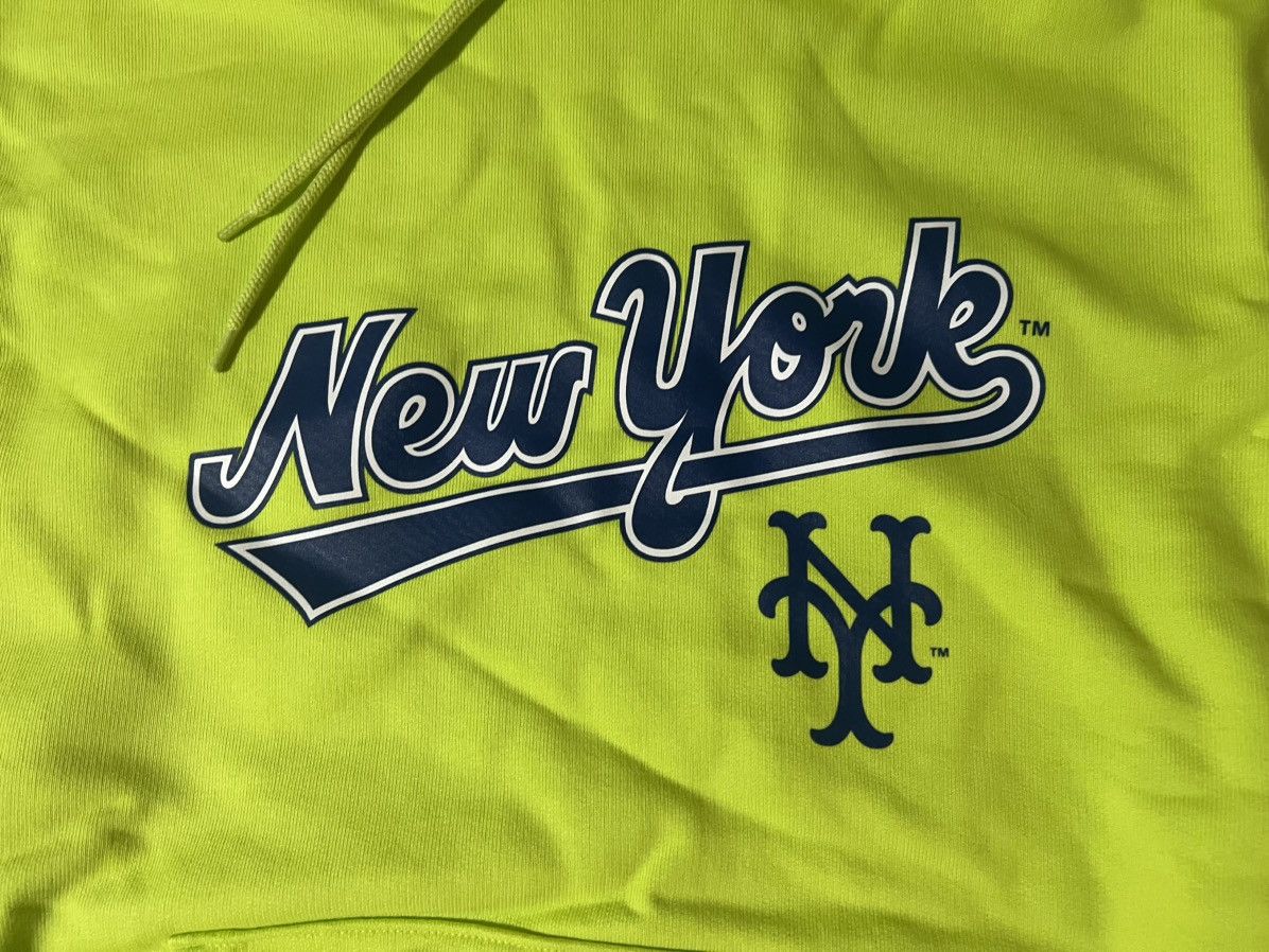Aime Leon Dore Aime Leon Dore ALD / New York Mets Logo Hoodie Acid Lime XXL Size US XXL / EU 58 / 5 - 2 Thumbnail