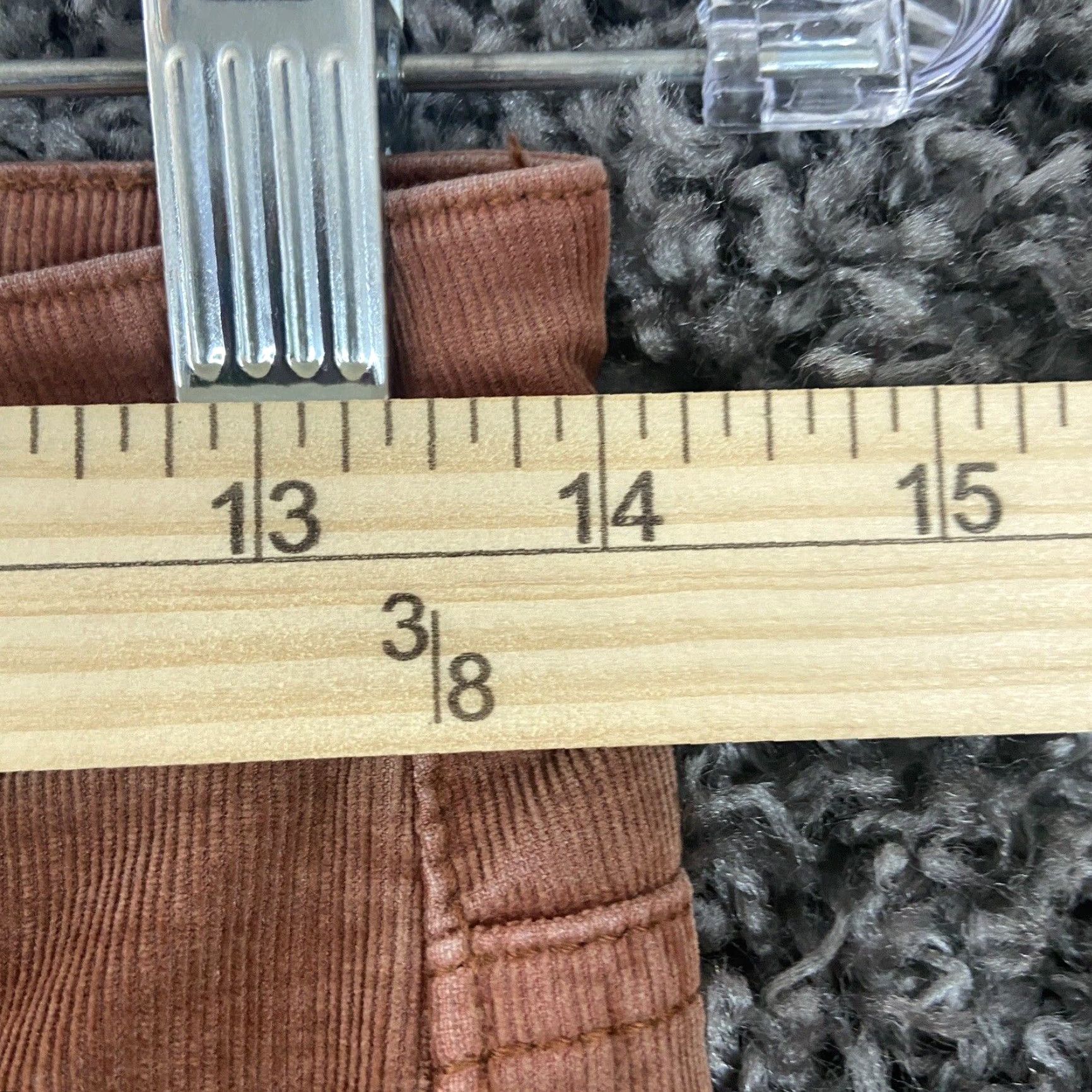 American Eagle Outfitters AMERICAN EAGLE Women’s Size 0 Brown Corduroy Jeans Frayed Hem Straight Size 25" / US 0 / IT 36 - 5 Thumbnail