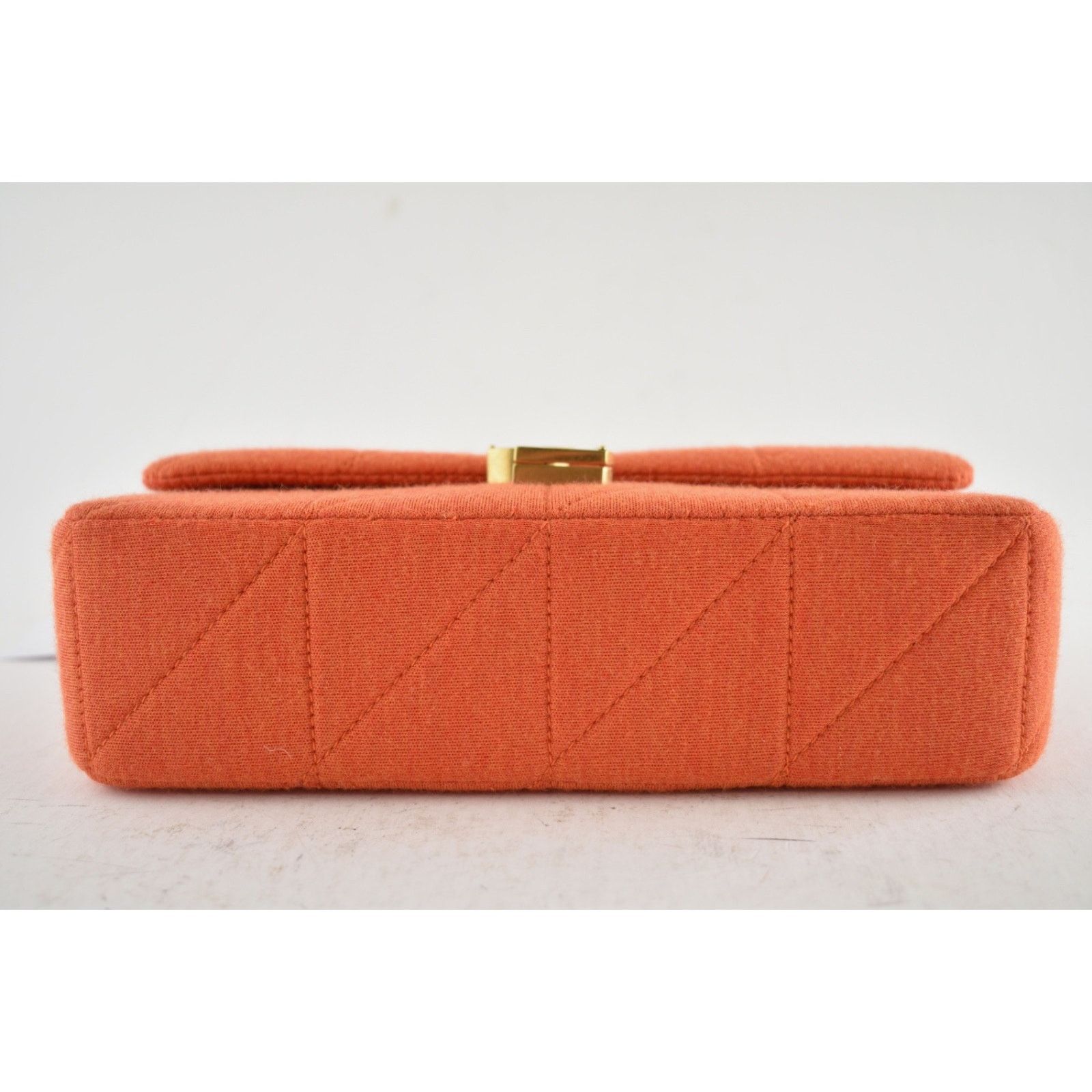 Yves Saint Laurent Saint Laurent Medium Marigold Orange Jersey Shoulder Bag Size ONE SIZE - 16 Thumbnail