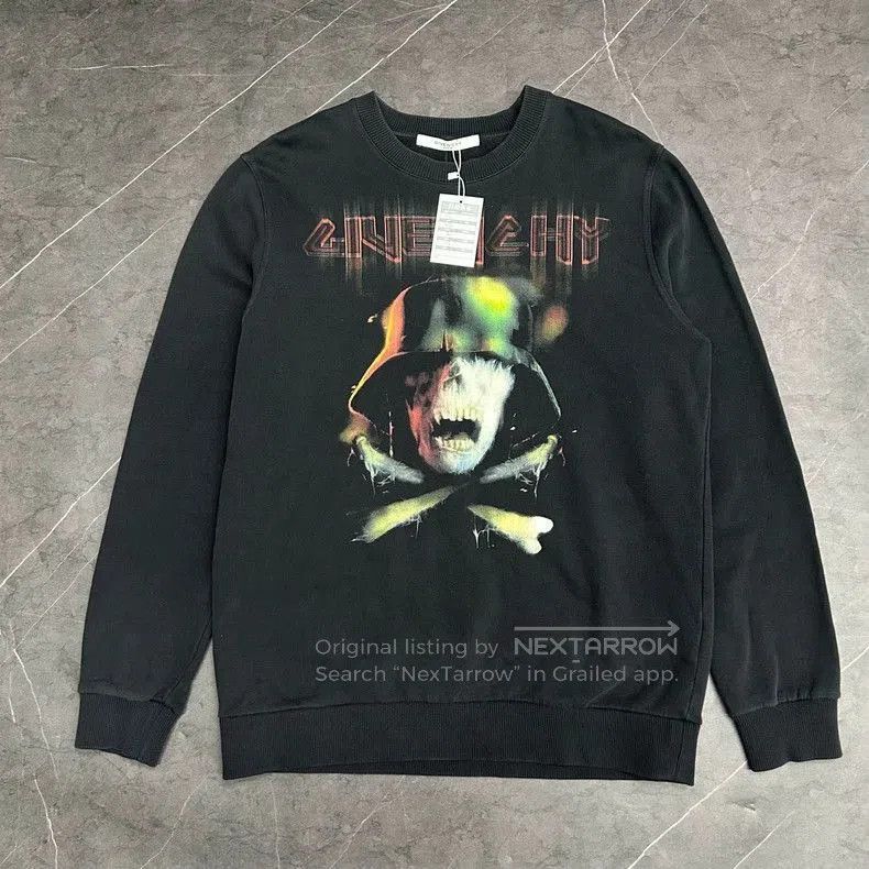 Givenchy GIVENCHY Phantom Skull Crewneck Sweatshirt . Size US S / EU 44-46 / 1 - 1 Thumbnail