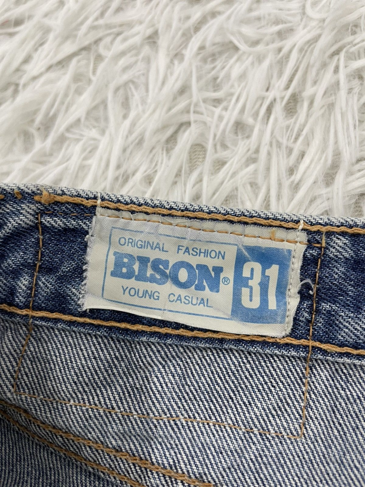 Japanese Brand Vintage Bison Jeans Pant Size US 29 - 15 Thumbnail