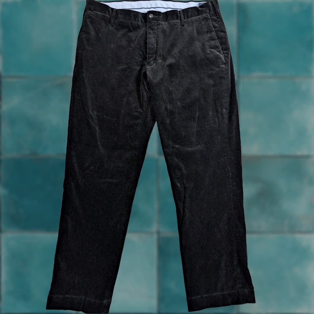 Polo Ralph Lauren Polo Ralph Lauren Black Corduroy Pants Chino Classic Fit 38x32 Polo Ralph Lauren Men Pants Regular Black Corduroy Chino Classic Fit 38 Black Mens Size US M / EU 48-50 / 2 - 1 Thumbnail