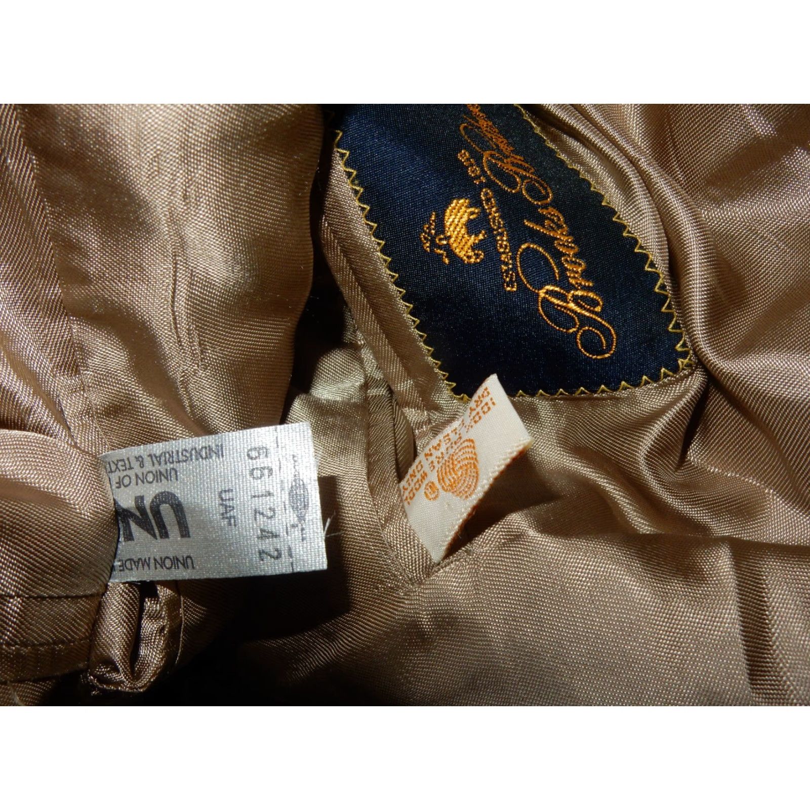 Brooks Brothers BROOKS BROTHERS Men's Sport Coat Blazer Jacket Size 44 Regular Brown Wool Size 44R - 6 Thumbnail