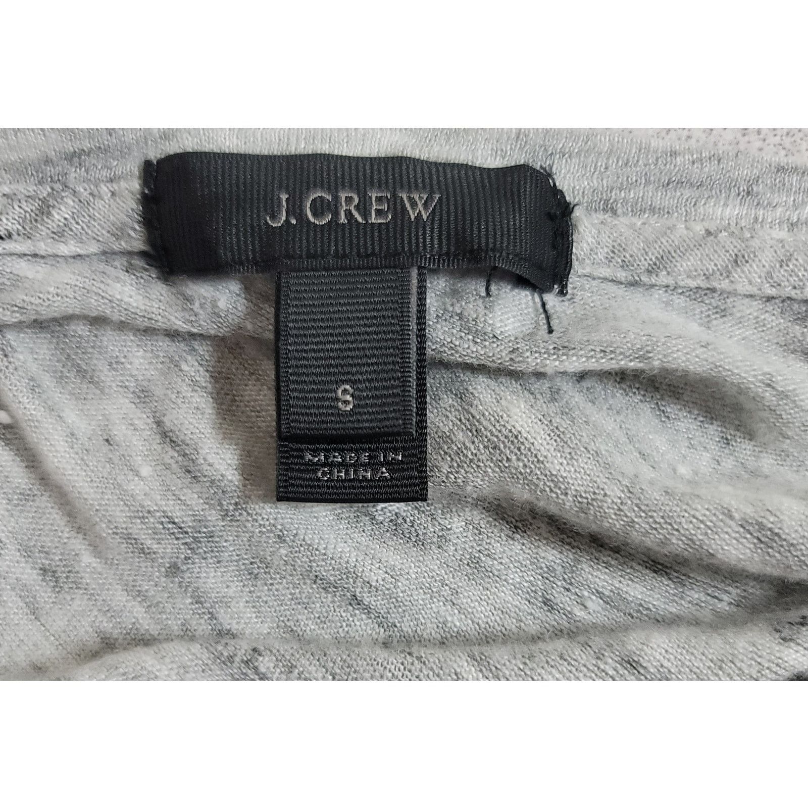 Other J. Crew Gray Heathered Pleats & Lace On Shoulders Top Small Size S / US 4 / IT 40 - 3 Thumbnail