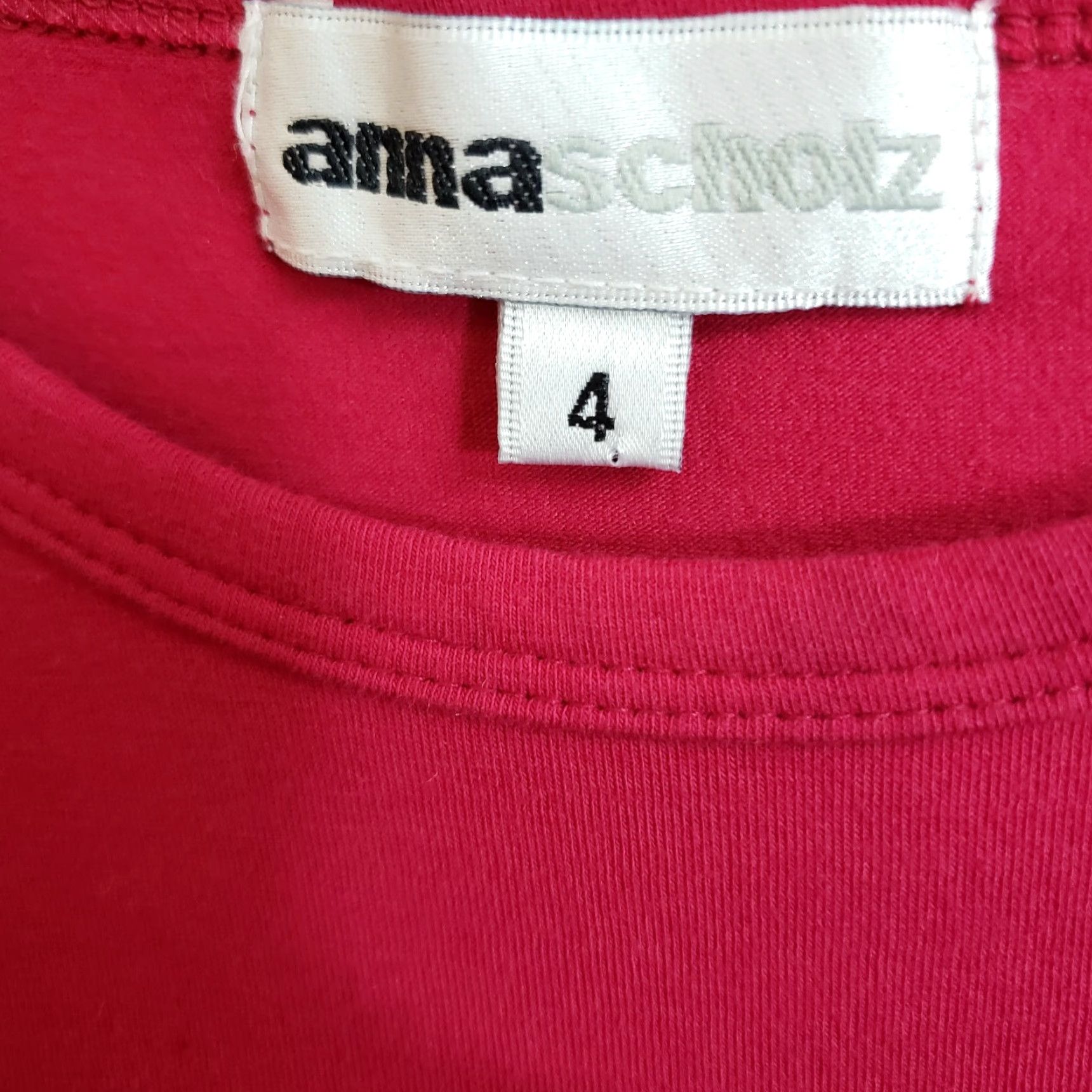 Vintage Anna Scholz Womens Top Size 24 Pink Sequin Short Sleeve Cotton Blend T-Shirt Size 4XL / US 24-26 - 6 Thumbnail