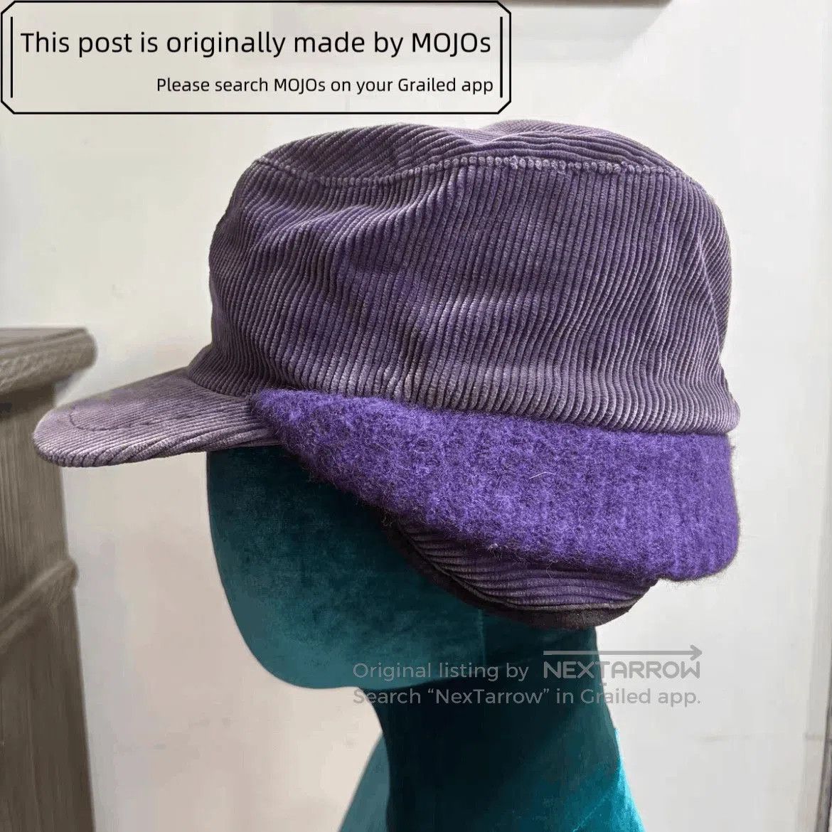 Number (N)ine Number Nine 08AW Corduroy Joint Hat. Size ONE SIZE - 2 Thumbnail
