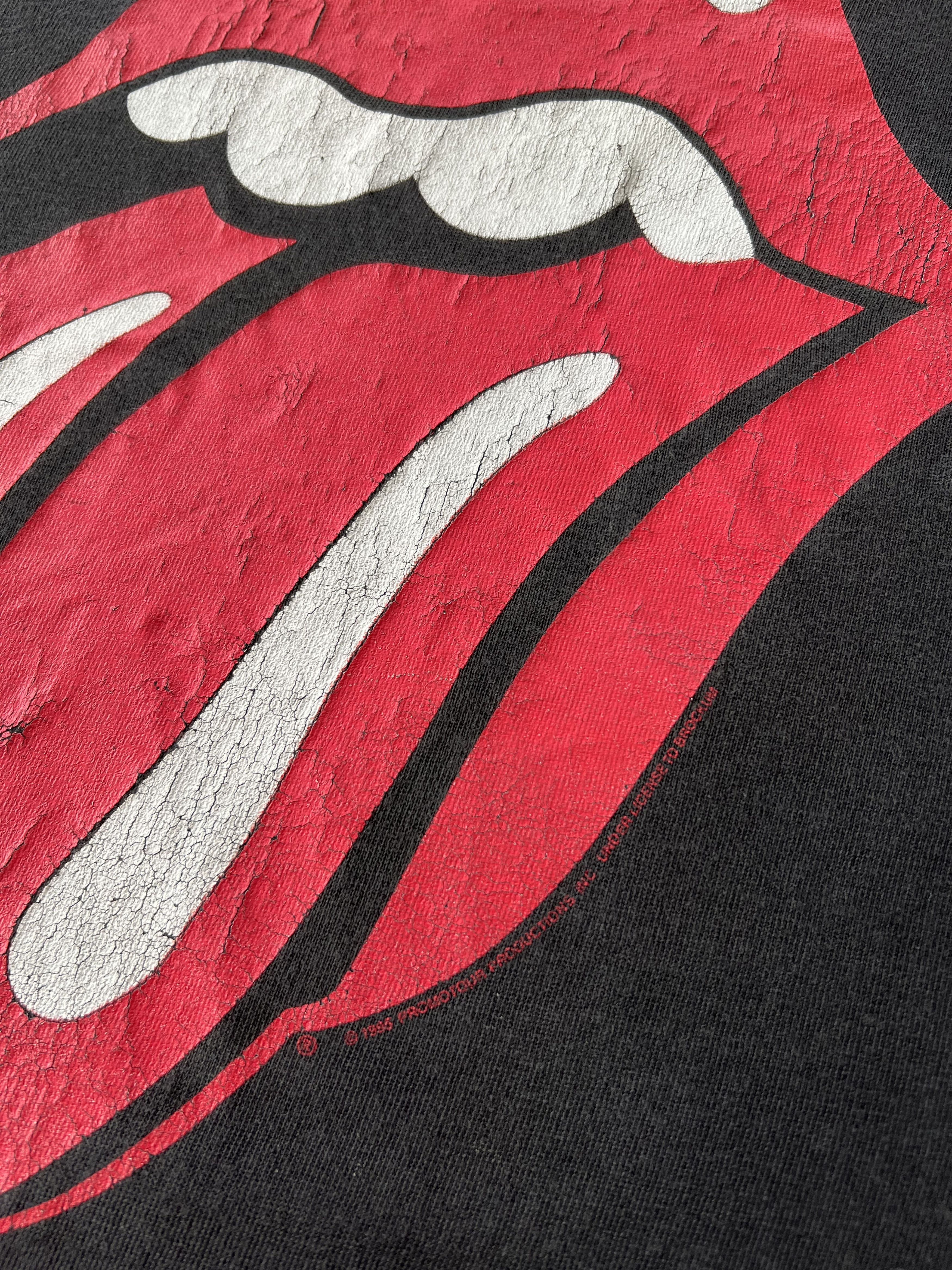 Band Tees Vintage 1995 The Rolling Stones Voodoo Lounge Black T-shirt Size US XL / EU 56 / 4 - 8 Thumbnail