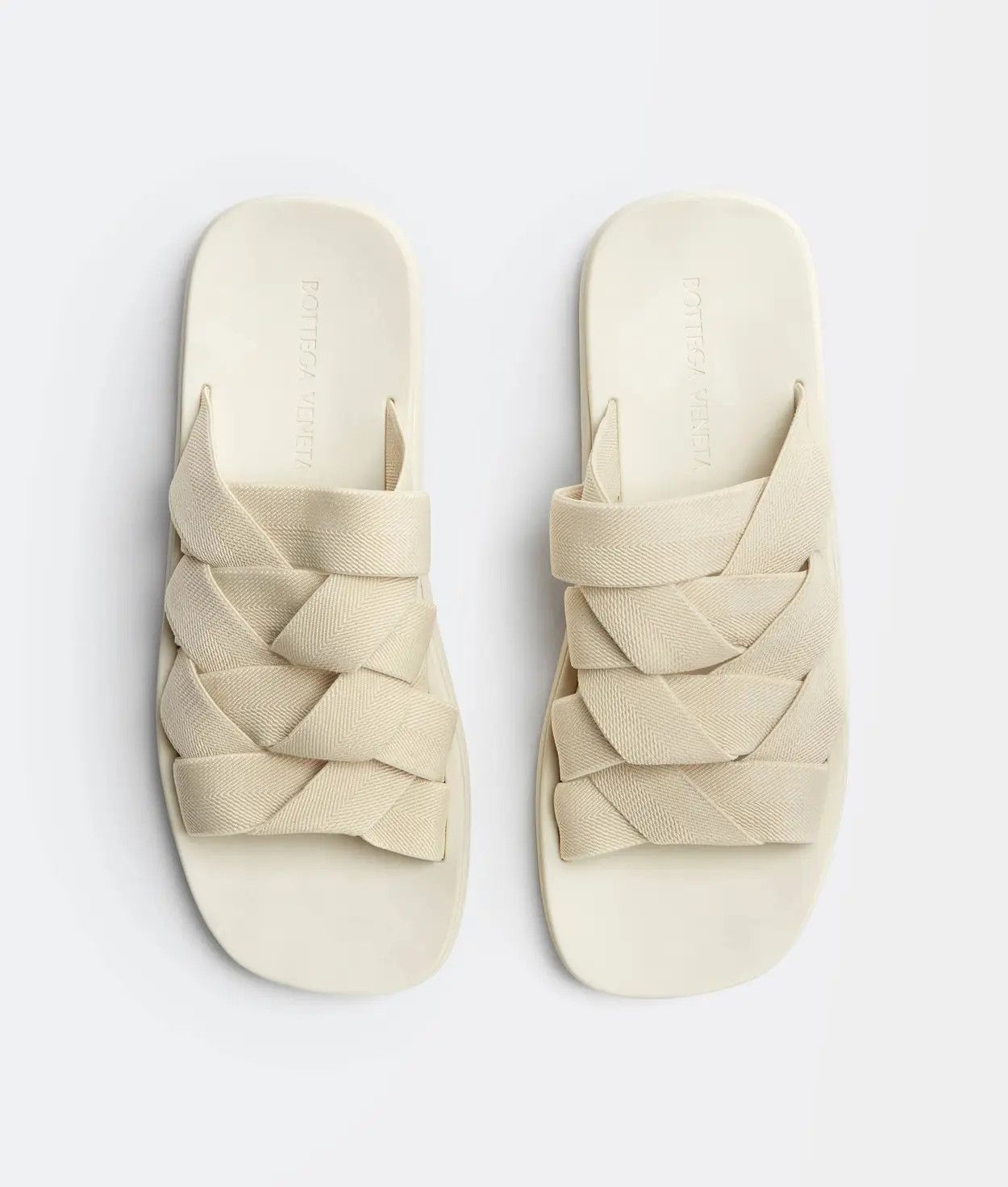 Bottega Veneta o1loc1c0724 651402 Plat Slide in Off White Size US 11 / EU 44 - 2 Thumbnail