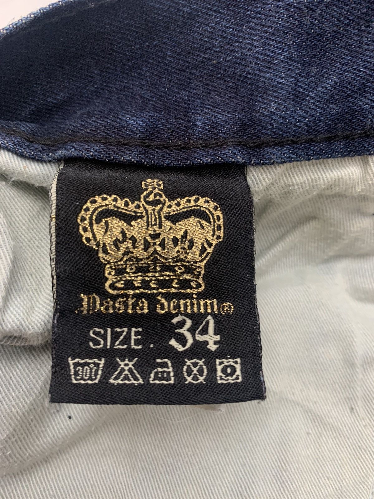 If Six Was Nine Pasta Denim jean skull skeleton design spandex pant Size US 37 - 9 Thumbnail
