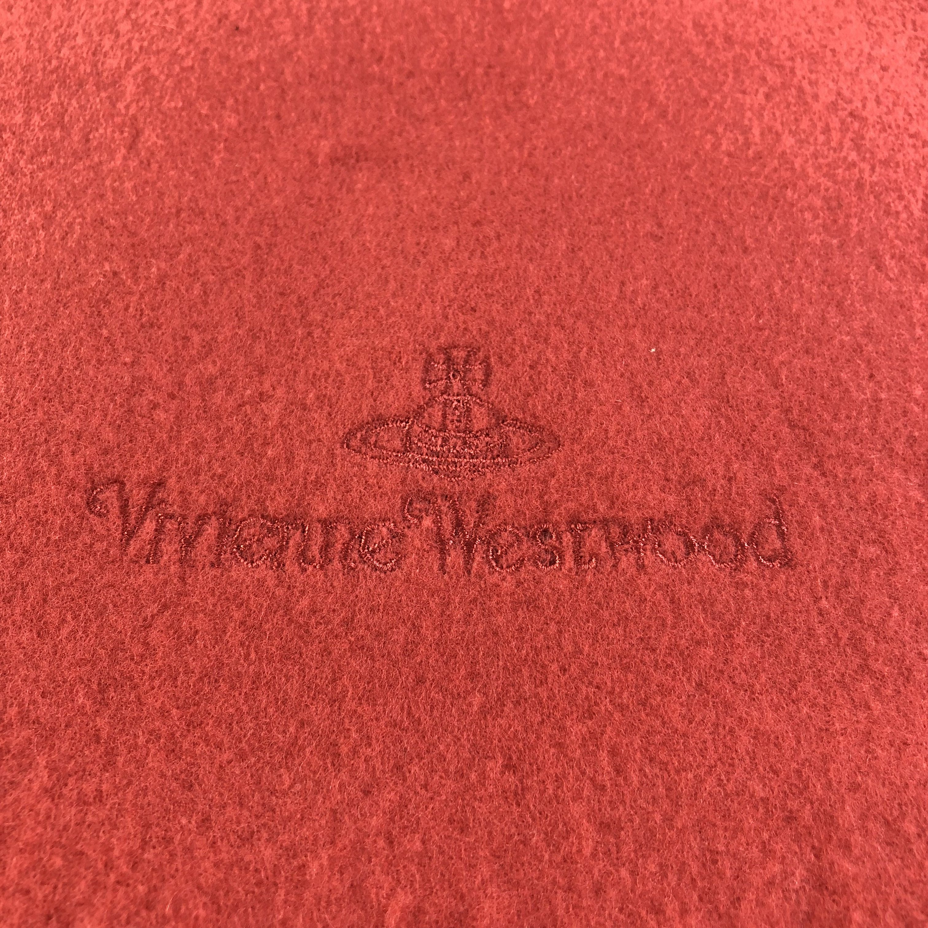 Vivienne Westwood Vivienne Westwood Plain Wool Scarf Muffler V1678 Size ONE SIZE - 4 Thumbnail