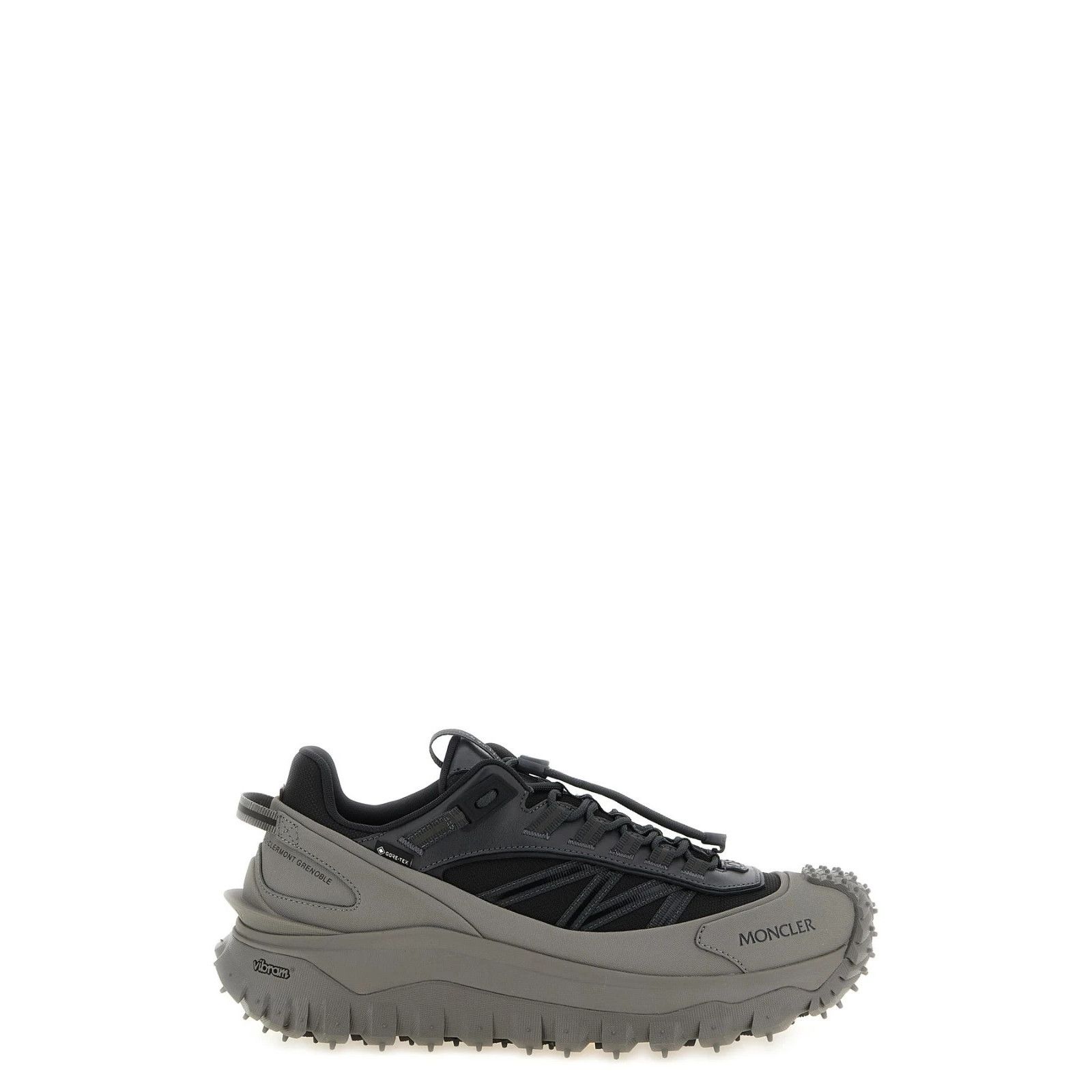 Moncler Trailgrip Gtx $820 Black/Gray Sneakers New (Men's Si, Men's (Size 7)