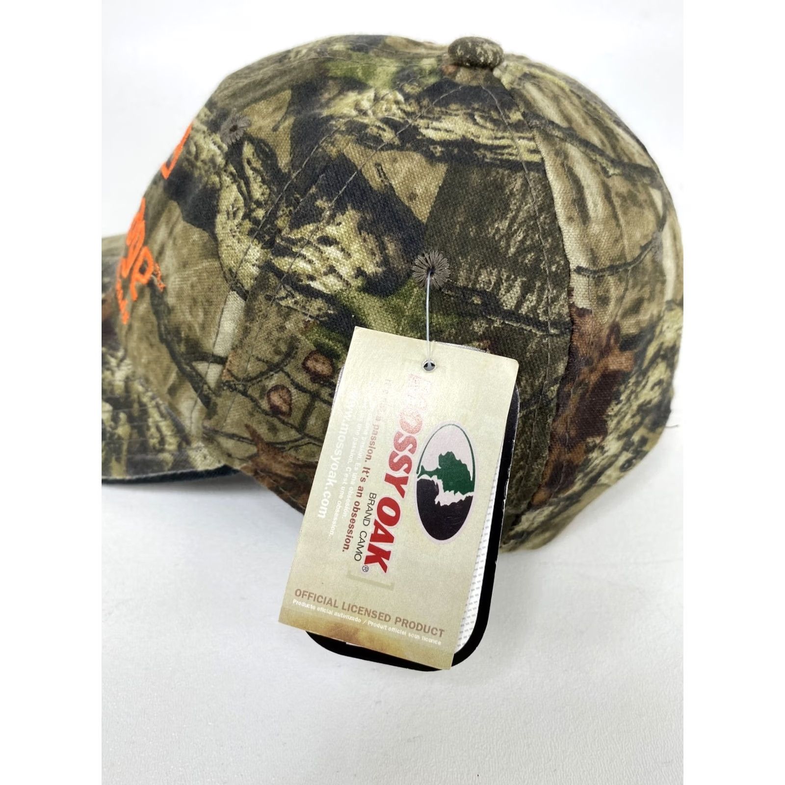 Vintage Mossy Oak Break Up Camo Leverage Lightweight Treestands Logo Hat Outdoor Cap NEW Size ONE SIZE - 4 Thumbnail