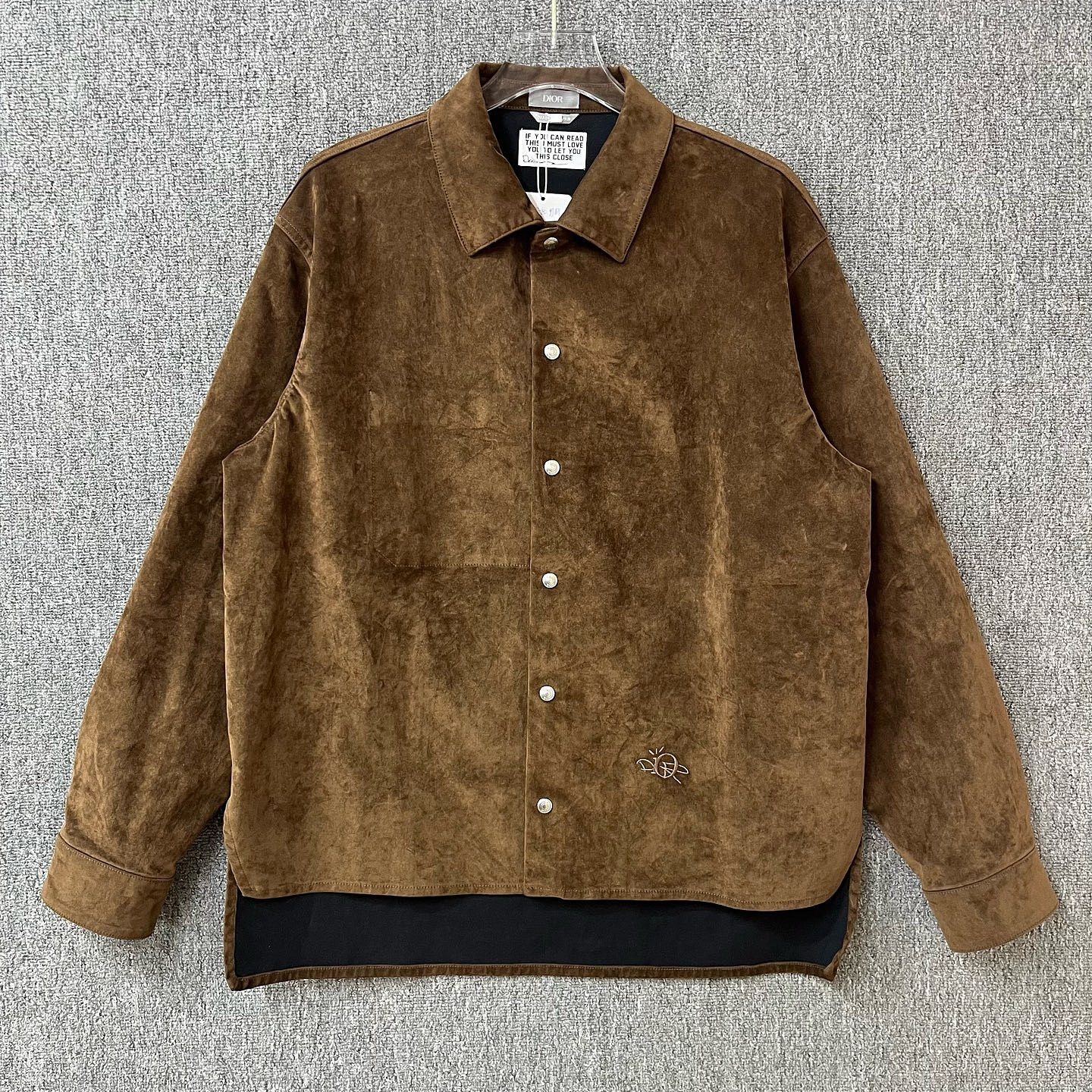 Dior Dior x Travis Scott Logo Embroidered Shirt Size 52 Size US L / EU 52-54 / 3 - 1 Thumbnail