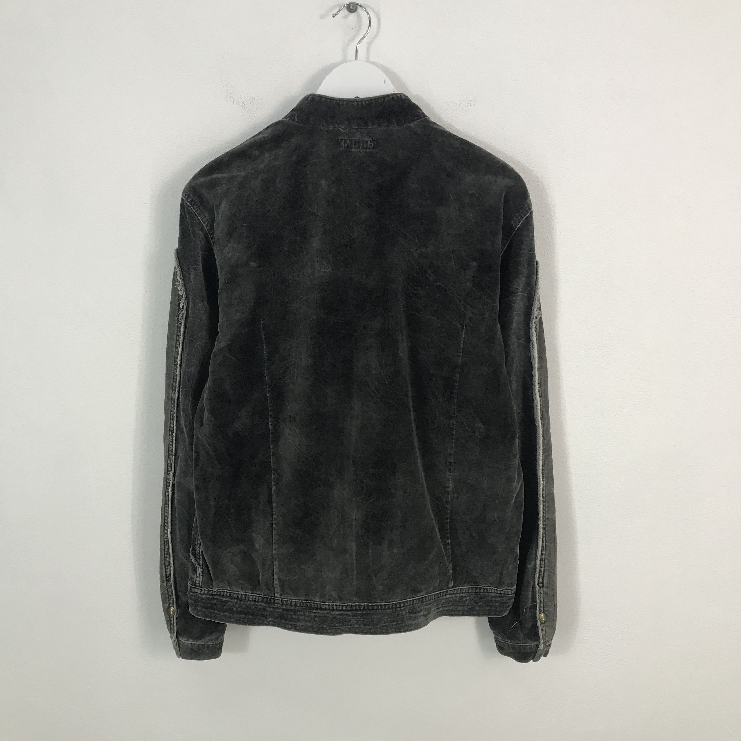 Japanese Brand Rare Japan albe black faded style jacket zipper jacket Size US L / EU 52-54 / 3 - 3 Thumbnail