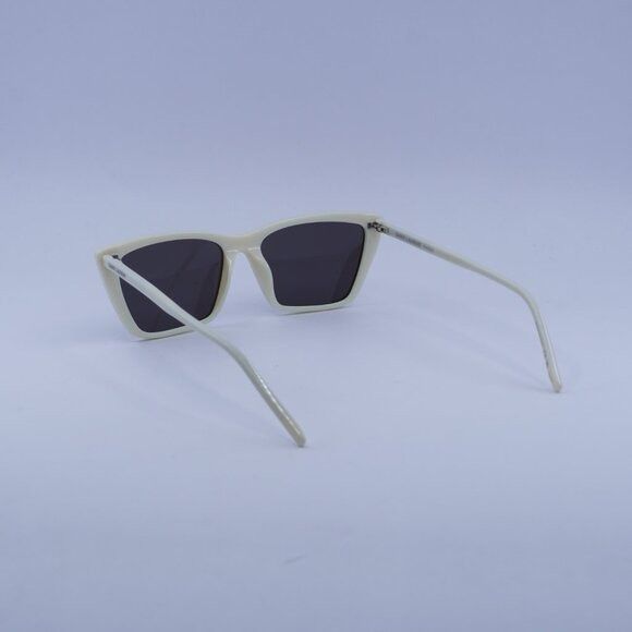 Saint Laurent Paris Saint Laurent SL737 MICA THIN 005 Sunglasses Ivory Cat Eye F Size ONE SIZE - 6 Thumbnail