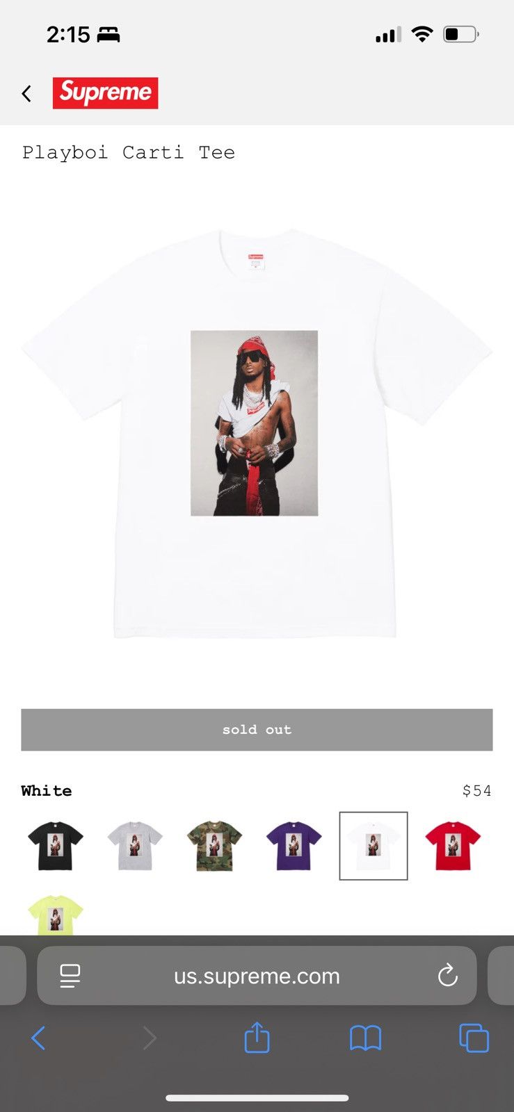 Supreme Supreme Playboi carti Tee white | Grailed