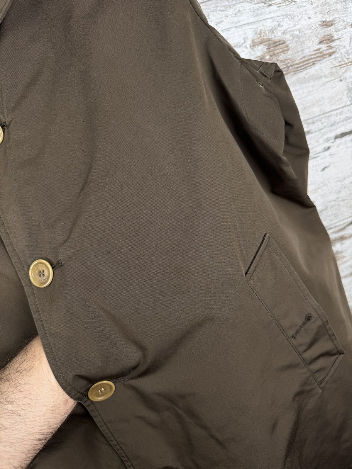 Burberry × Vintage Mens Burberry Brit brown coat trench jacket luxury brown Size US XL / EU 56 / 4 - 12 Thumbnail