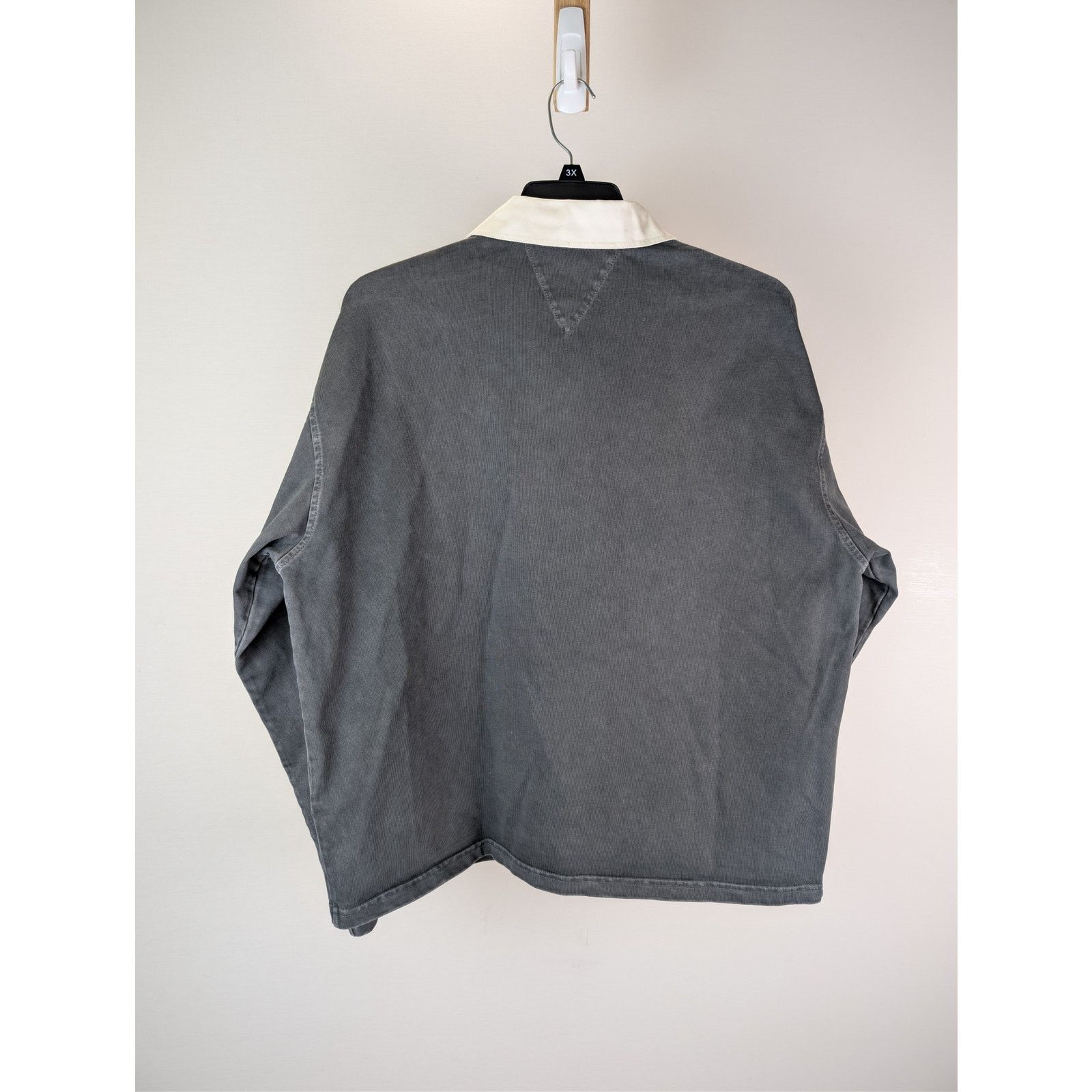 Bottega Veneta o1rshd1 Washed Out Japanese Jersey Polo Shirt in Grey XL Size US XL / EU 56 / 4 - 10 Thumbnail