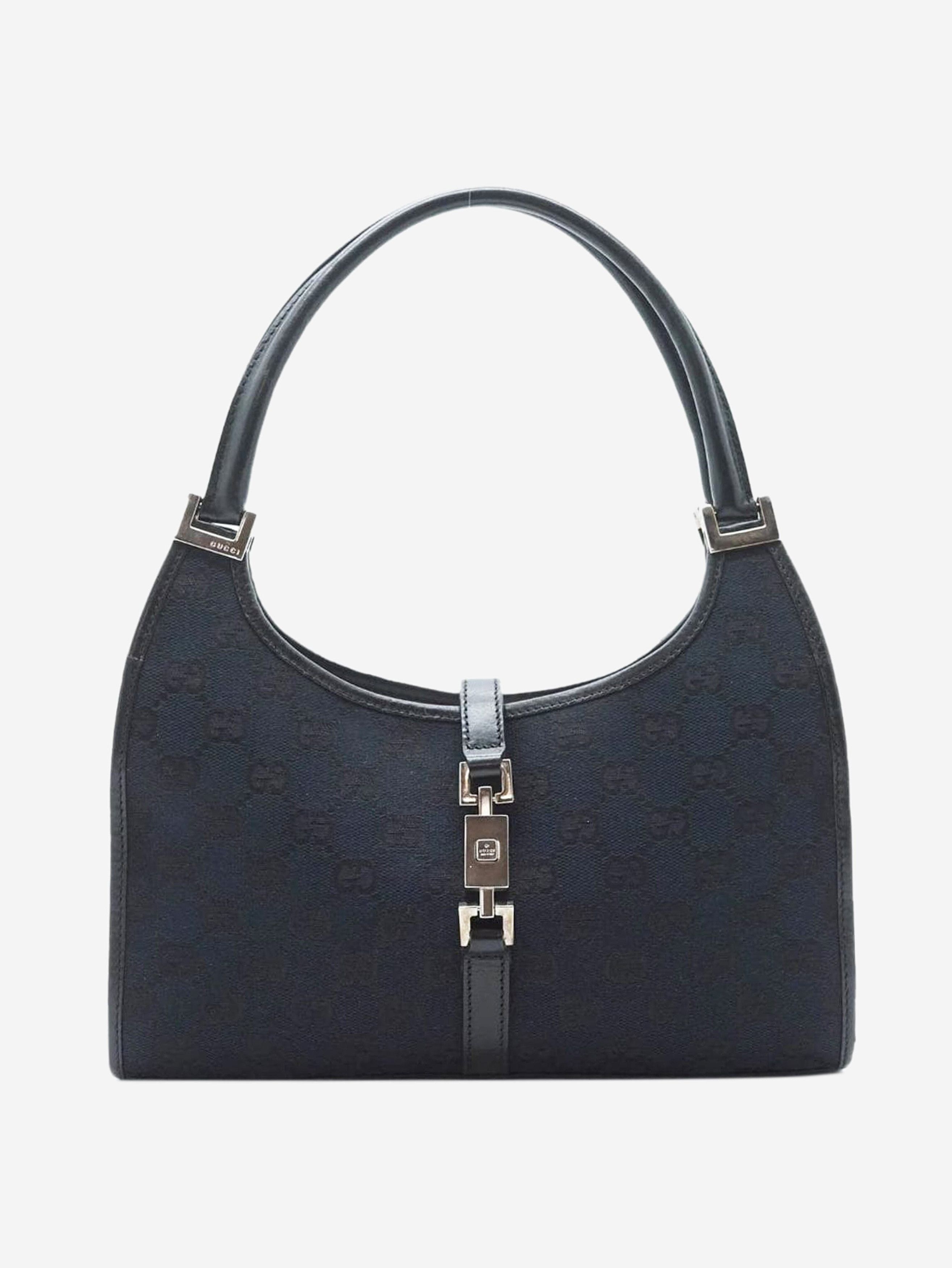 Gucci Black Jackie canvas and leather bag Size ONE SIZE - 1 Thumbnail