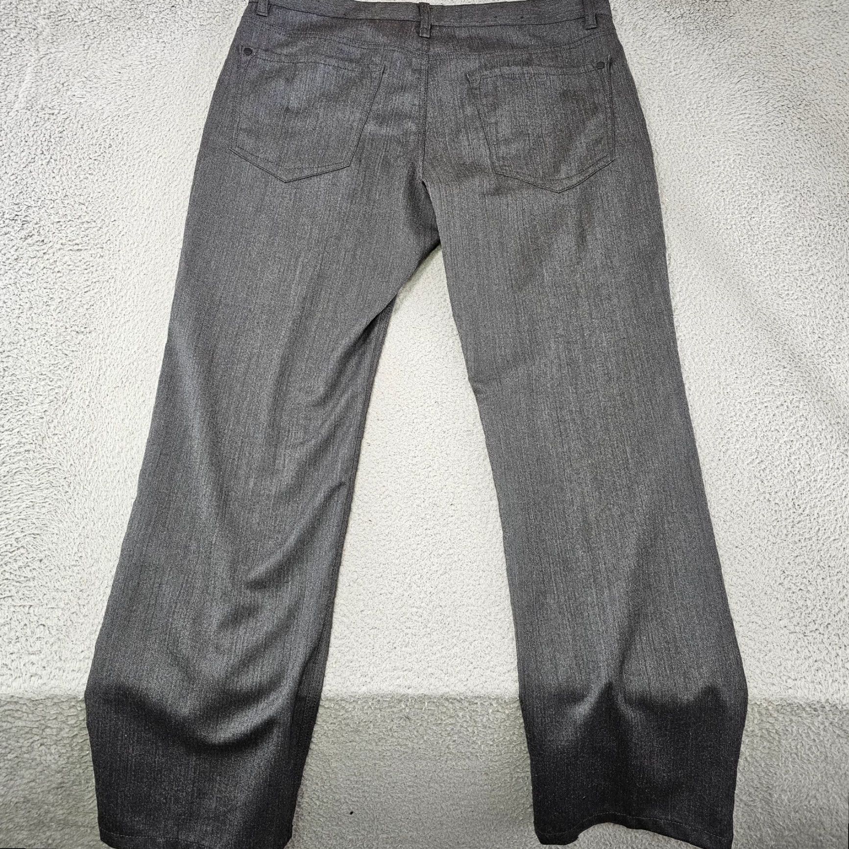 Express Express Dress Pants Mens 36x30 Gray Photographer Wool Stretch Herringbone Chinos Dress Pants Mens Gray Wool Blend Herringbone Express Photographer Size US 36 / EU 52 - 4 Thumbnail