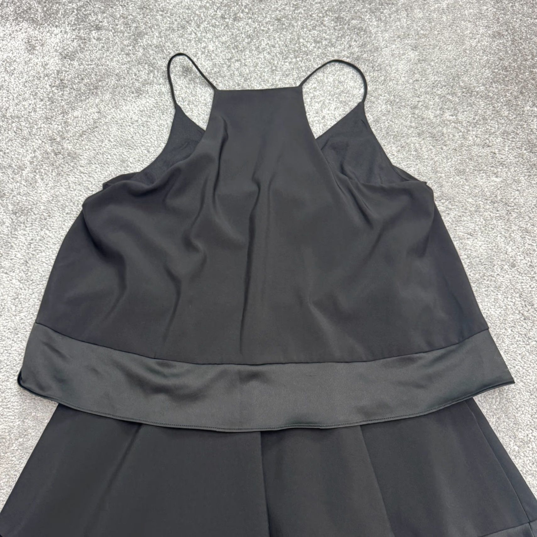 Citizen Modern Citizen Halter Satin A-Line Mini Dress Womens Large Black Size L / US 10 / IT 46 - 3 Thumbnail