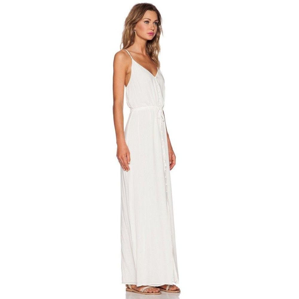 Paige Paige Lyssa White Maxi Dress Size M / US 6-8 / IT 42-44 - 2 Thumbnail