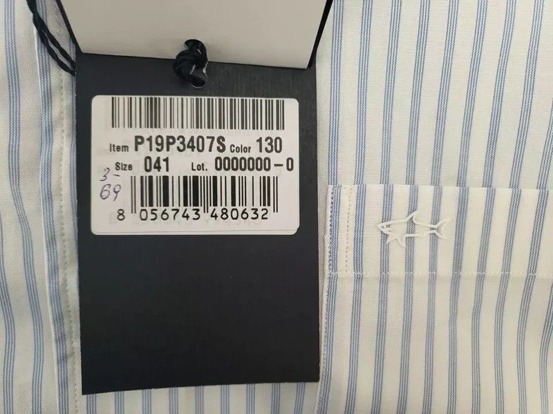 Paul & Shark RRP320€ PAUL&SHARK sz L NWT Shirts Long Sleeves Striped Blue Size US L / EU 52-54 / 3 - 2 Thumbnail
