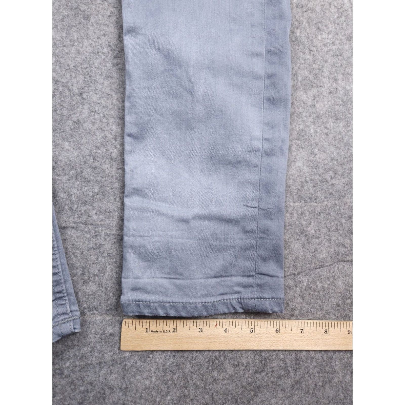 Gustin Gustin Pants Mens 29 x 31 Gray California Slim Button Fly Chino Straight 5-Pocket Size US 29 - 6 Thumbnail