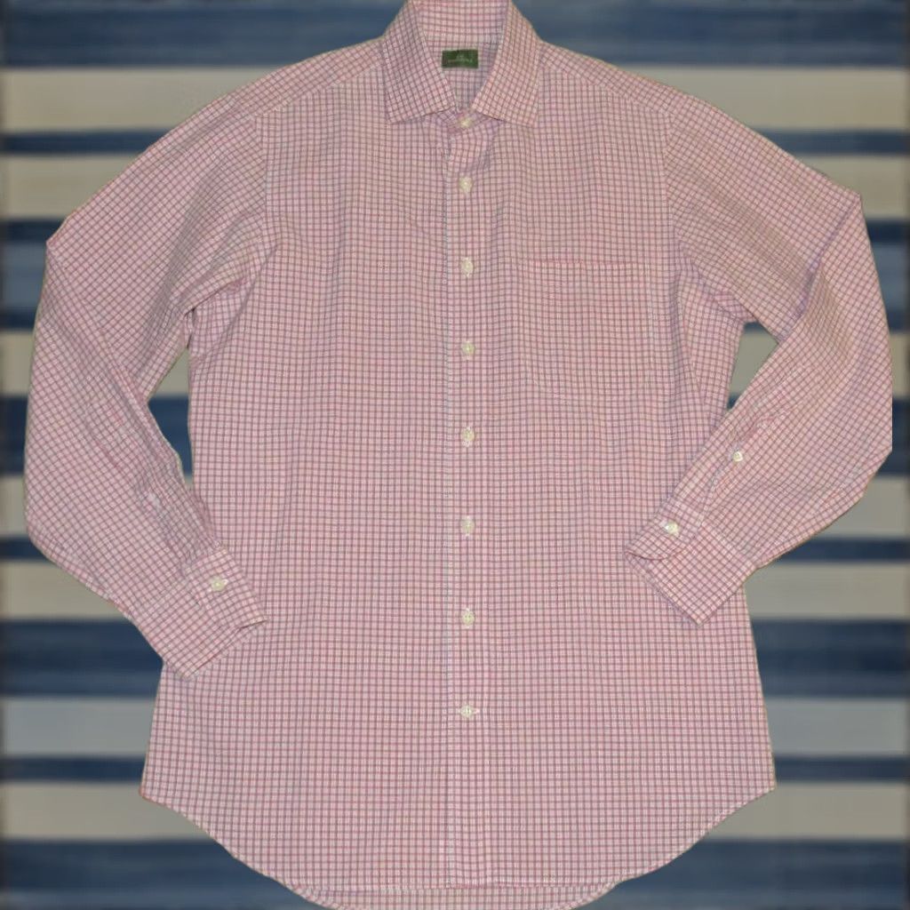 Sid Mashburn SID MASHBURN Blue Pink Check Long Sleeve Button Down Shirt Small Mens XS? Size US S / EU 44-46 / 1 - 1 Thumbnail
