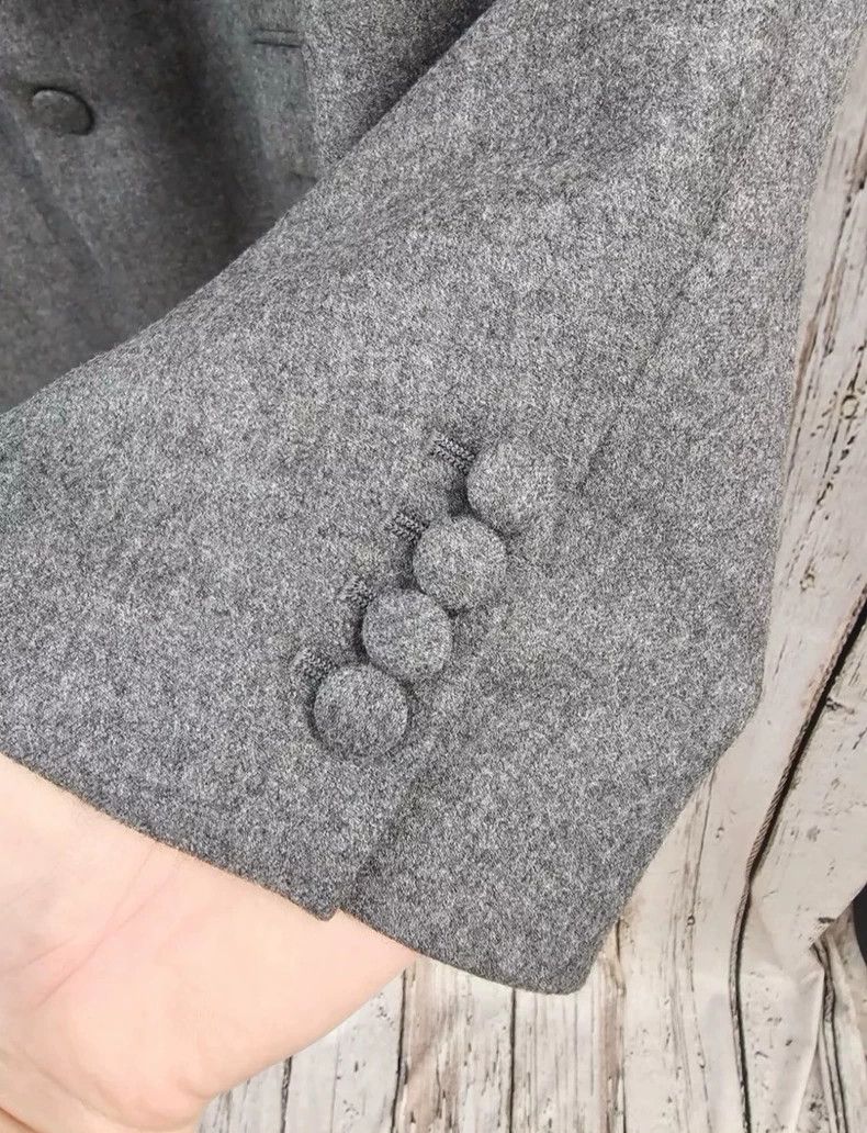Helmut Lang HELMUT LANG size48 Gray wool double-breasted suit jacket Size 48L - 3 Thumbnail