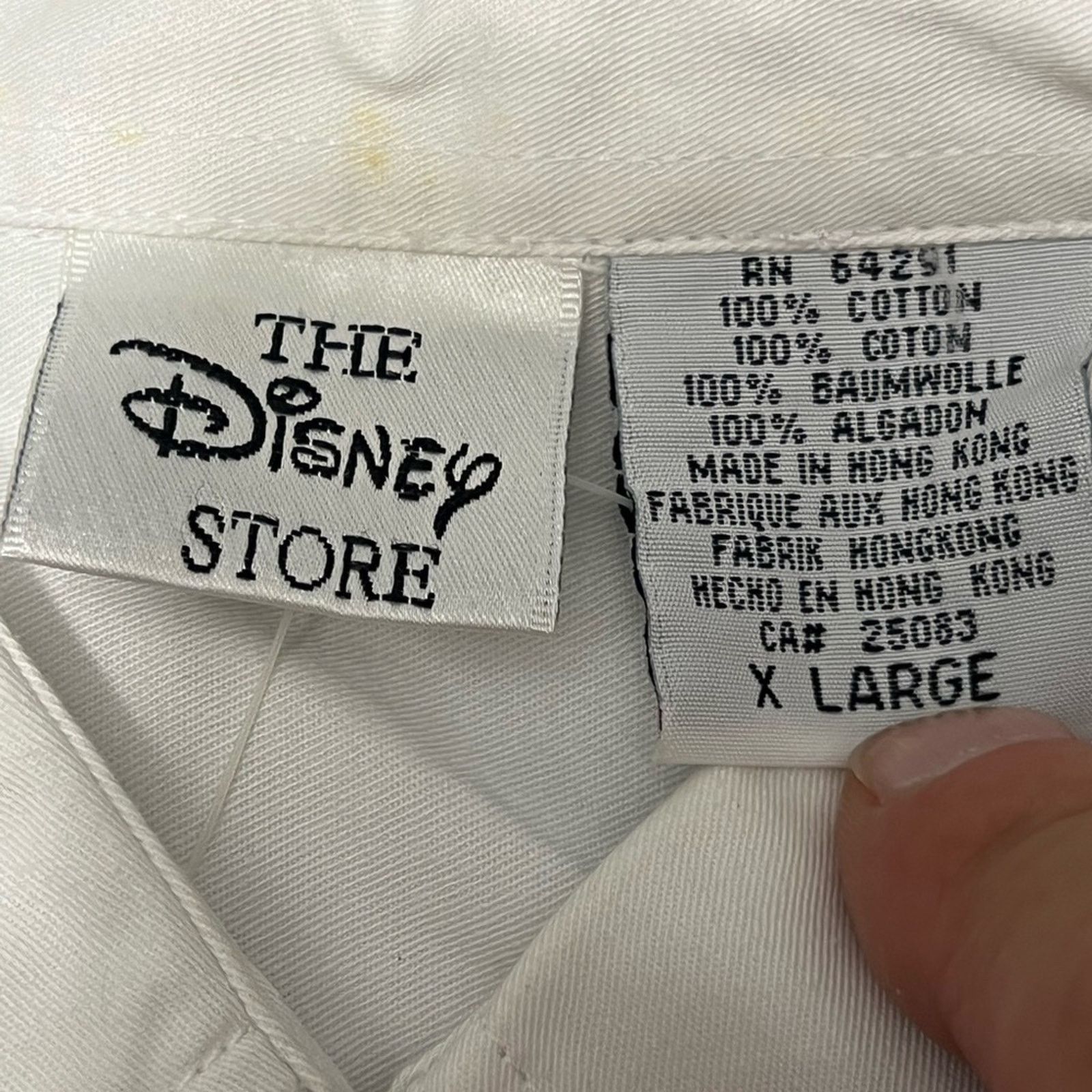 Disney Disney Pinocchio Vintage Embroidered Button Up Shirt RARE Size US XL / EU 56 / 4 - 6 Thumbnail