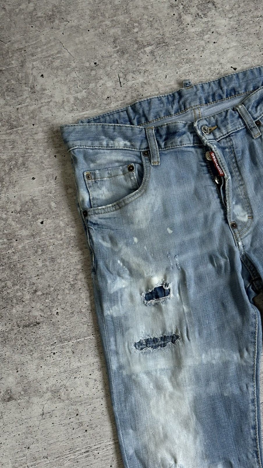 Dsquared2 Dsquared2 Skater Jean Distressed Slim Denim Jeans Pants Size US 30 / EU 46 - 7 Thumbnail