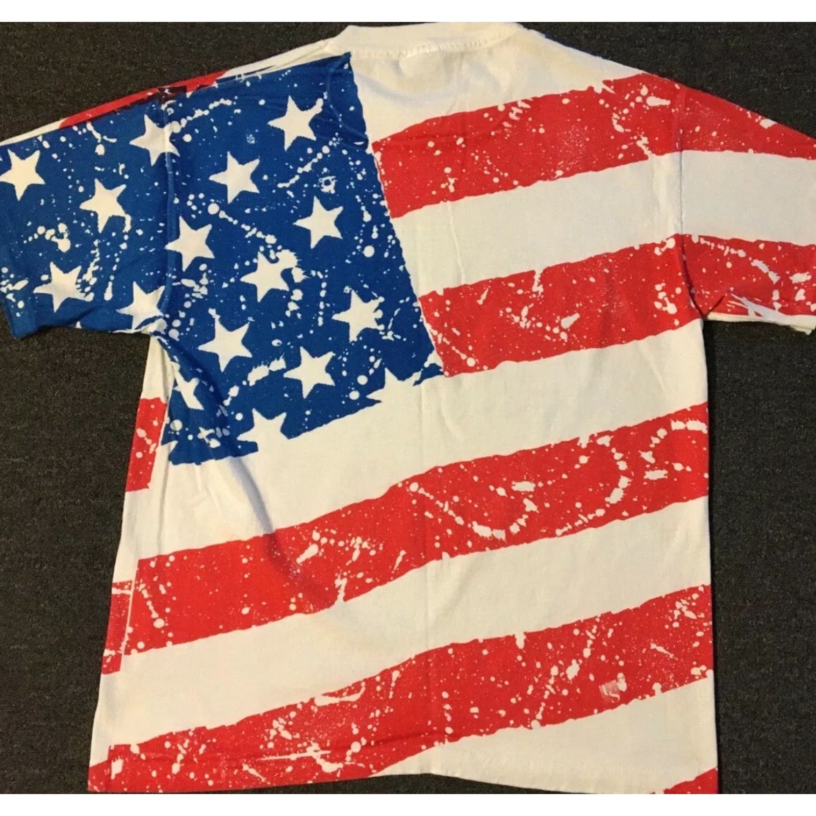 Vintage VINTAGE 90s American Birkebeiner Cross Country Ski Race Flag All Over Print Shirt XL Size US XL / EU 56 / 4 - 2 Thumbnail