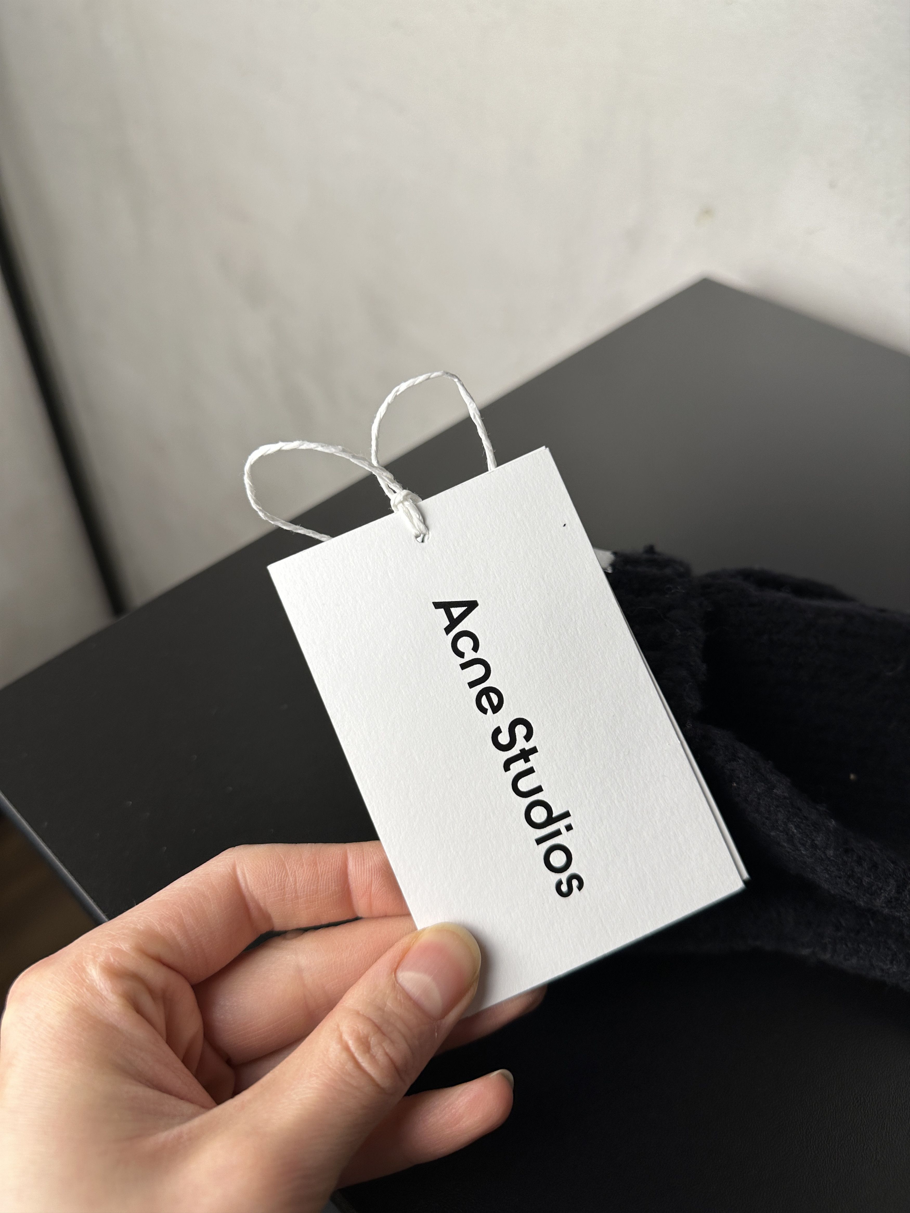 Acne Studios Acne Studios Wool Black Gloves Size ONE SIZE - 7 Thumbnail
