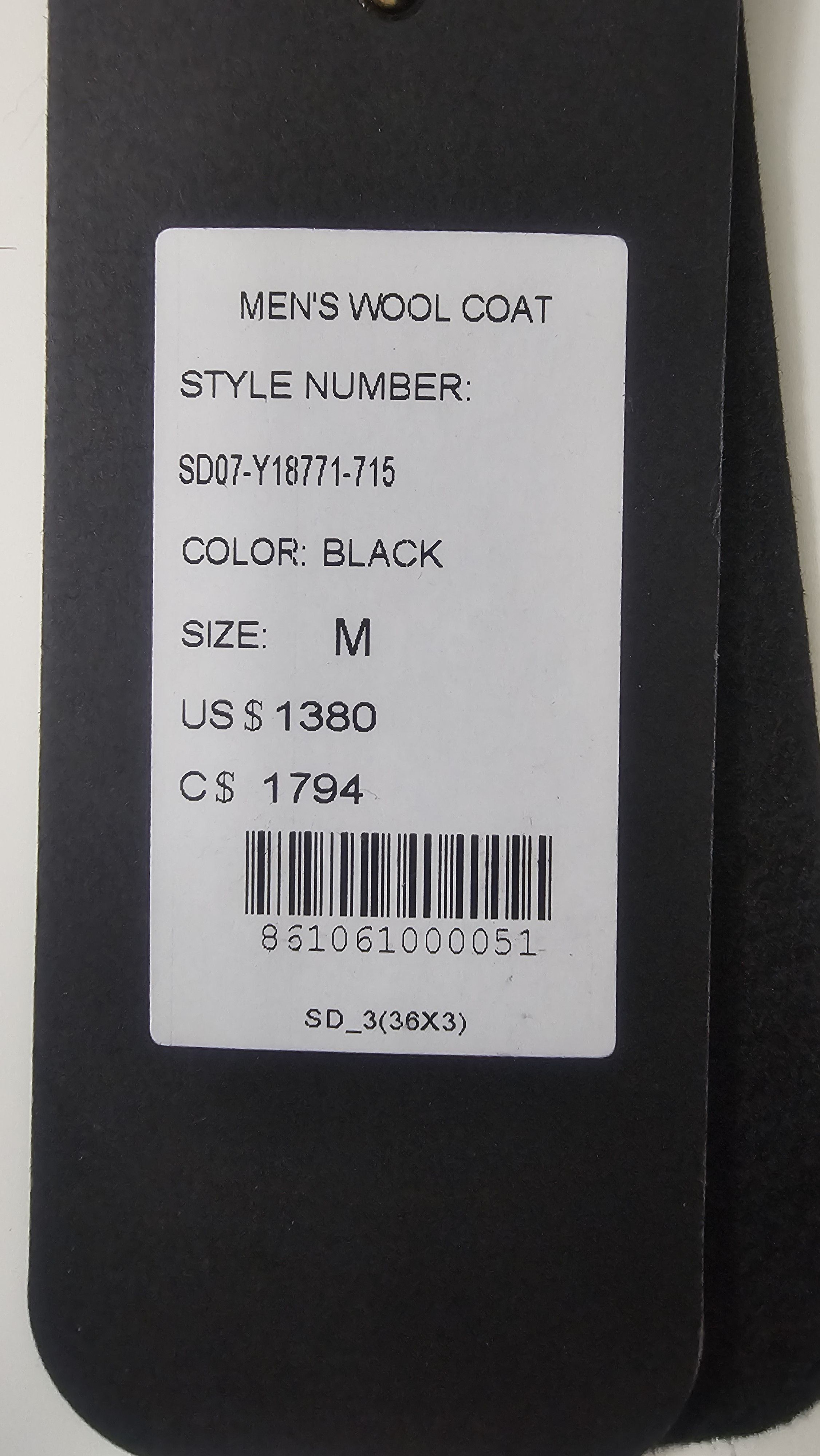Other 100% Wool Topcoat Size US M / EU 48-50 / 2 - 5 Thumbnail