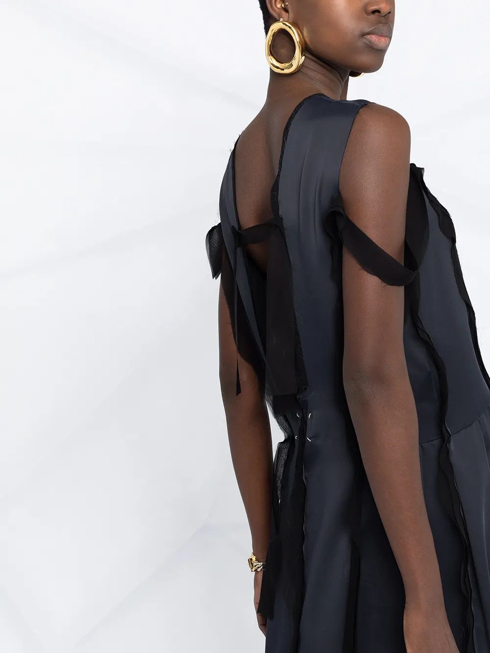 Maison Margiela o1y0625 Midi Dress in Midnight Blue Size S / US 4 / IT 40 - 3 Thumbnail