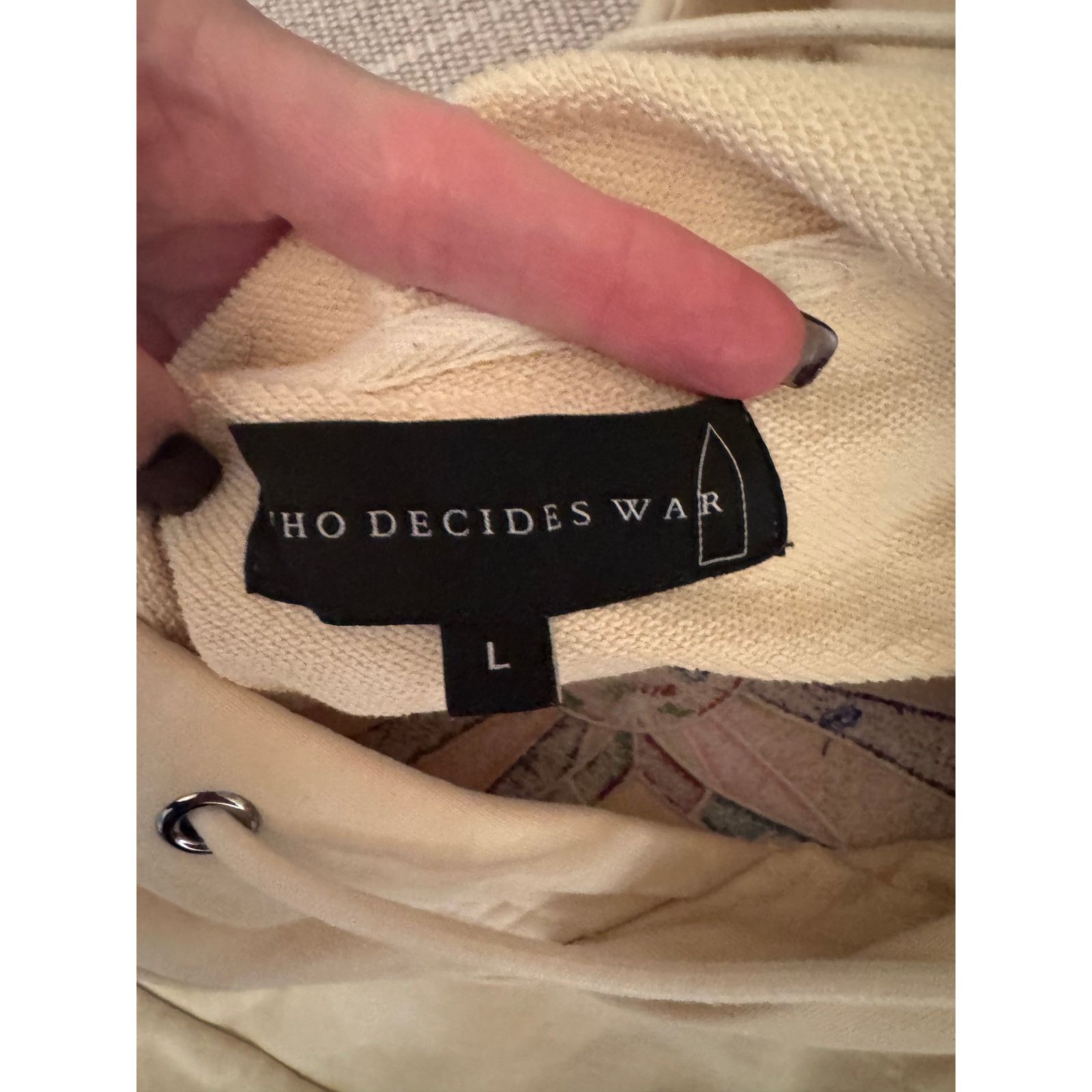 Who Decides War Men's Who Decides War by EV Bravado Oversized Hoodie Size L Size US L / EU 52-54 / 3 - 4 Thumbnail
