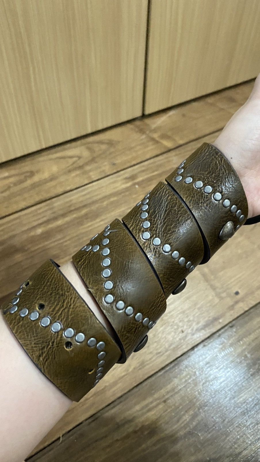 Vintage Y2K belt vintage leather Size ONE SIZE - 2 Thumbnail